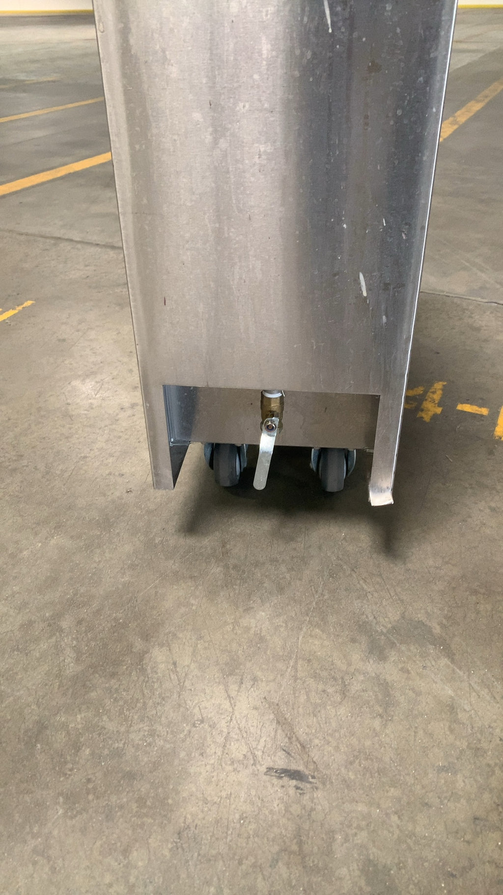 BK RESOURCES BK-MIB-2411 Ice Bin, Mobile Stainless Steel Hinged Lid Drain Valve NSF Certified
