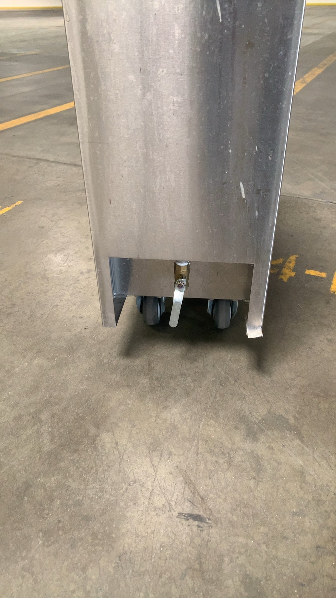 BK RESOURCES BK-MIB-2411 Ice Bin, Mobile Stainless Steel Hinged Lid Drain Valve NSF Certified