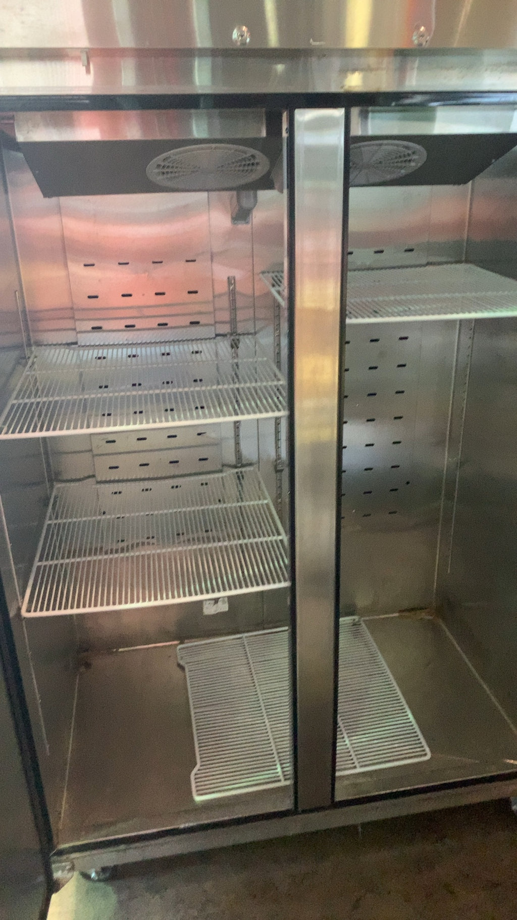 Atosa MBF8005GR Refrigerator, Reach-In Vertical Cooler Two-Door Upright 115V Single Phase Stainless Steel