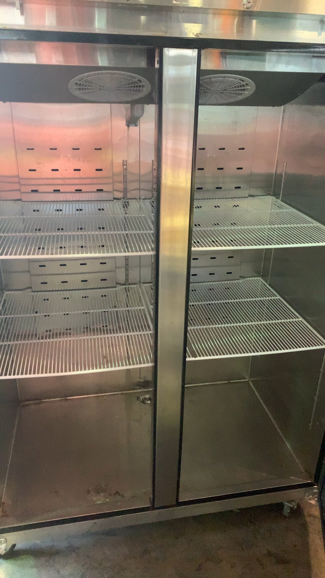 Atosa MBF8005GR Vertical Cooler, Reach-In 2-Door 115V 1 Phase Stainless Steel