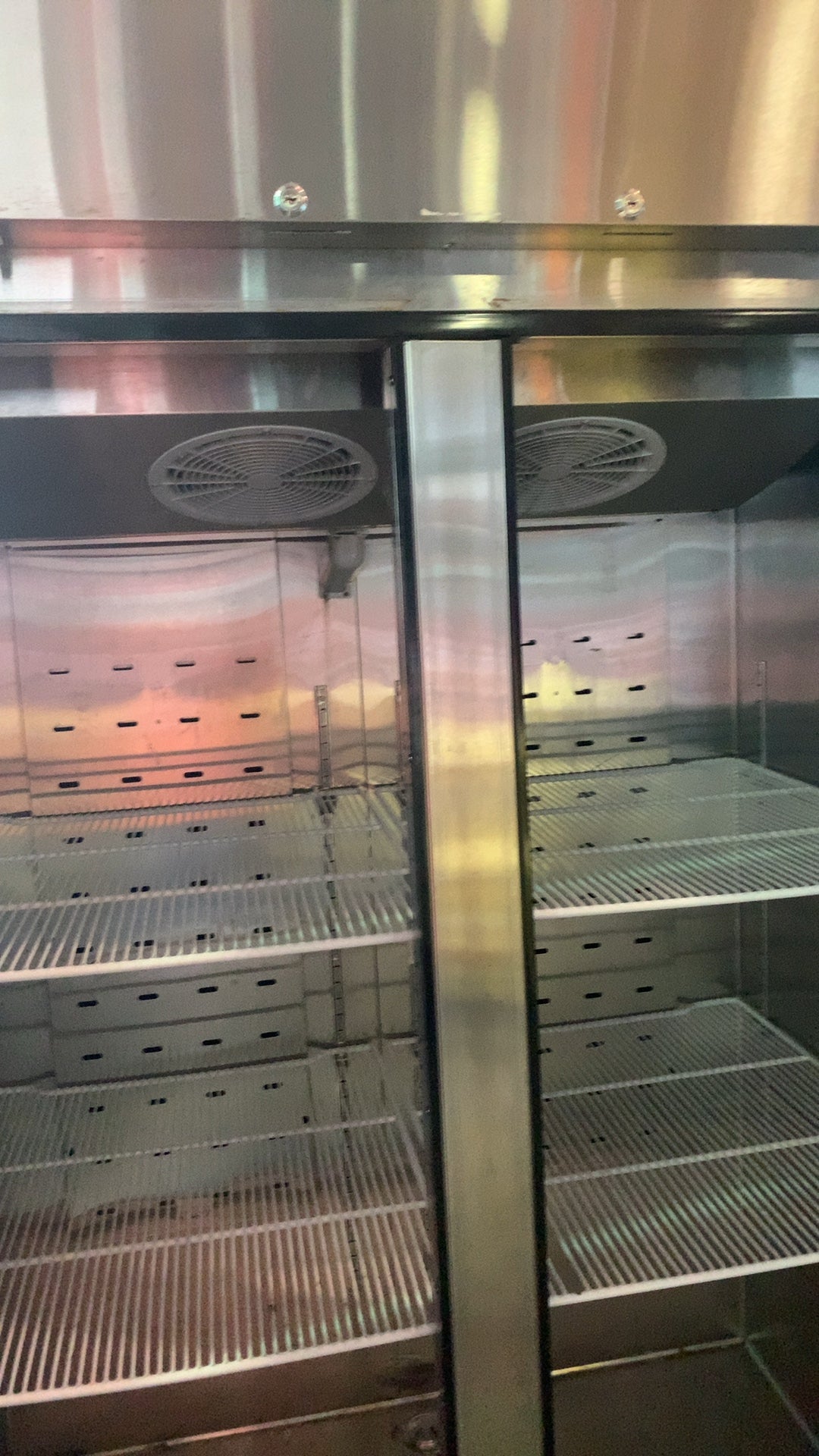 Atosa MBF8005GR Vertical Cooler, Reach-In 2-Door 115V 1 Phase Stainless Steel