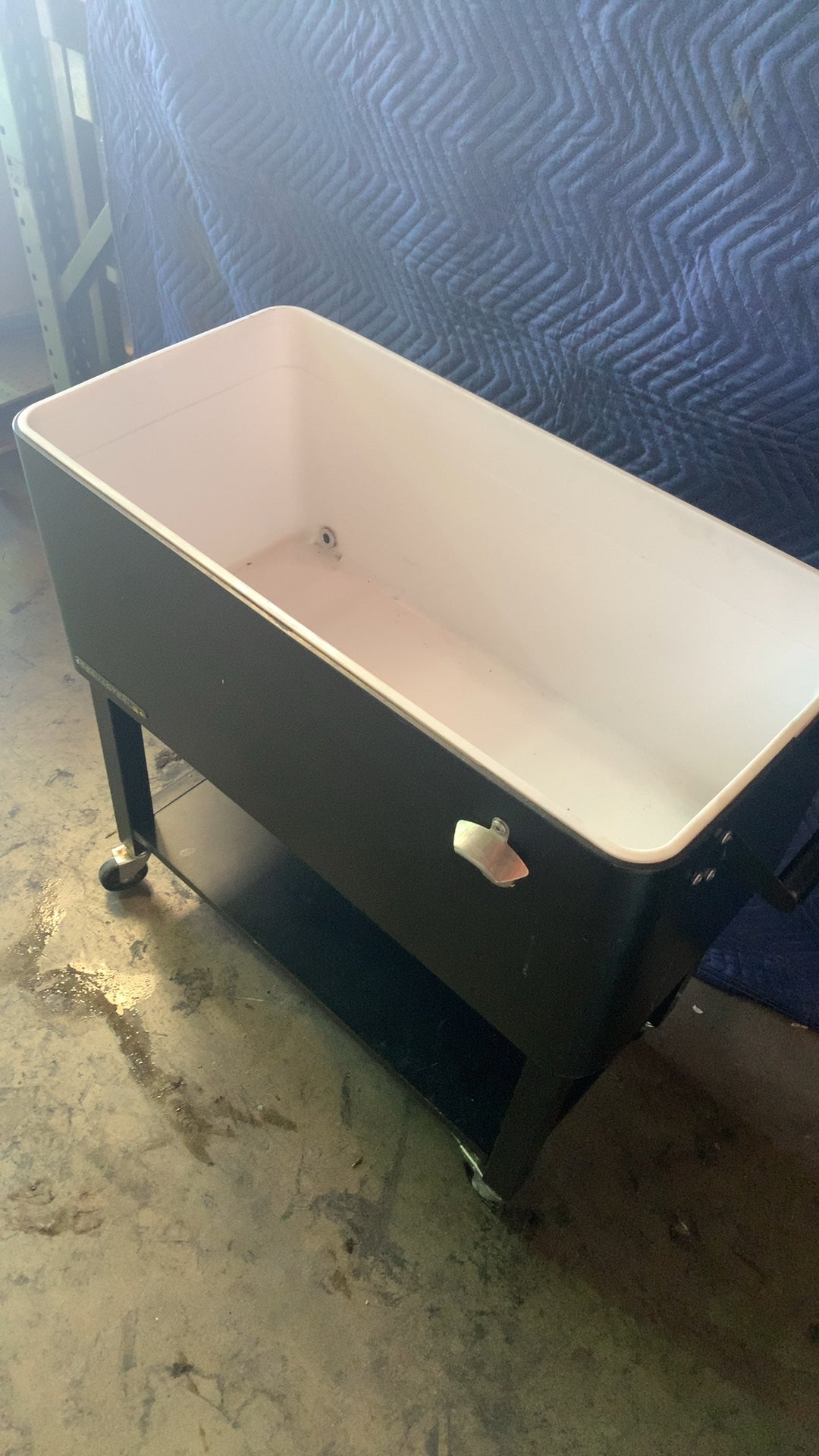 PERMASTEEL PS-206 Cooler, Patio Rolling Built-in Bottle Opener Drain Plug Wheels