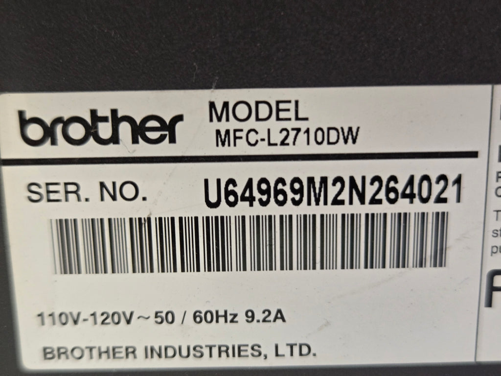 Brother MFC-L2710DW Multi-function Printer, Laser Wi-Fi NFC Automatic Document Feeder
