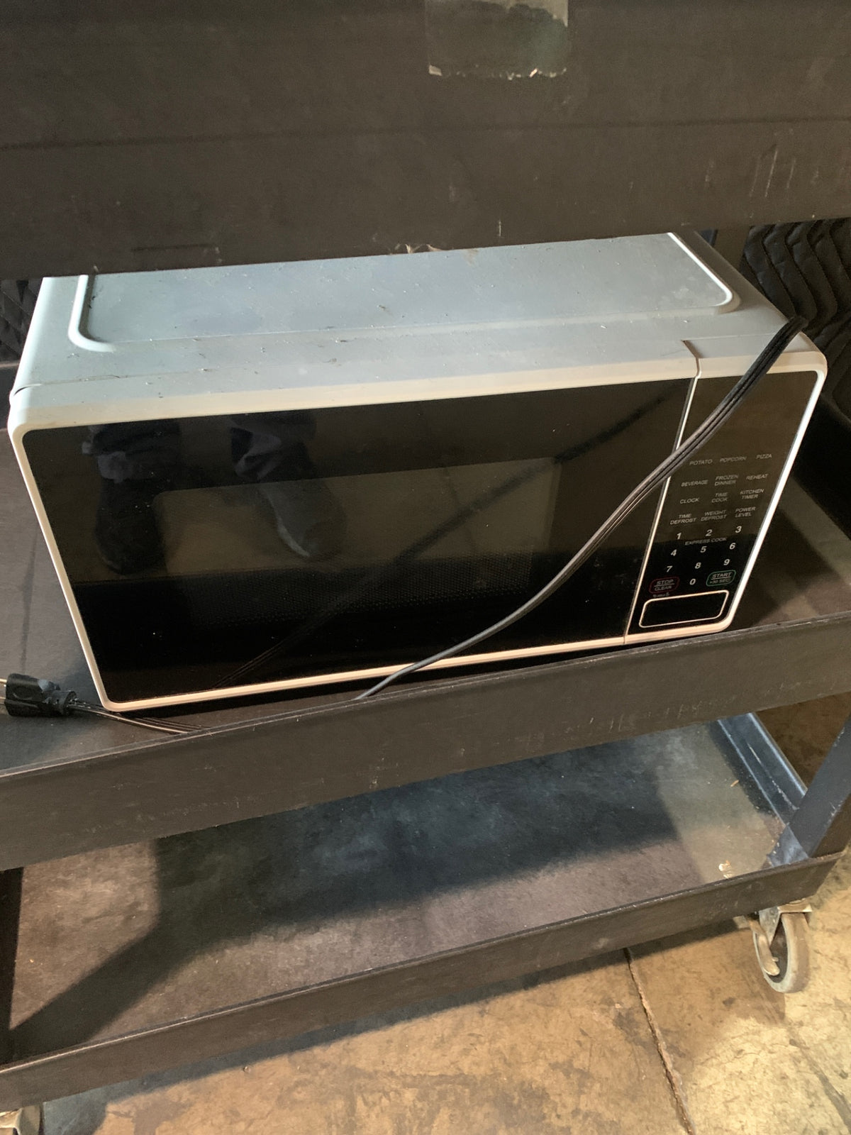 Three Tiered Utility Cart W Floor Dryer, Microwave And Three Bottle Warmers
