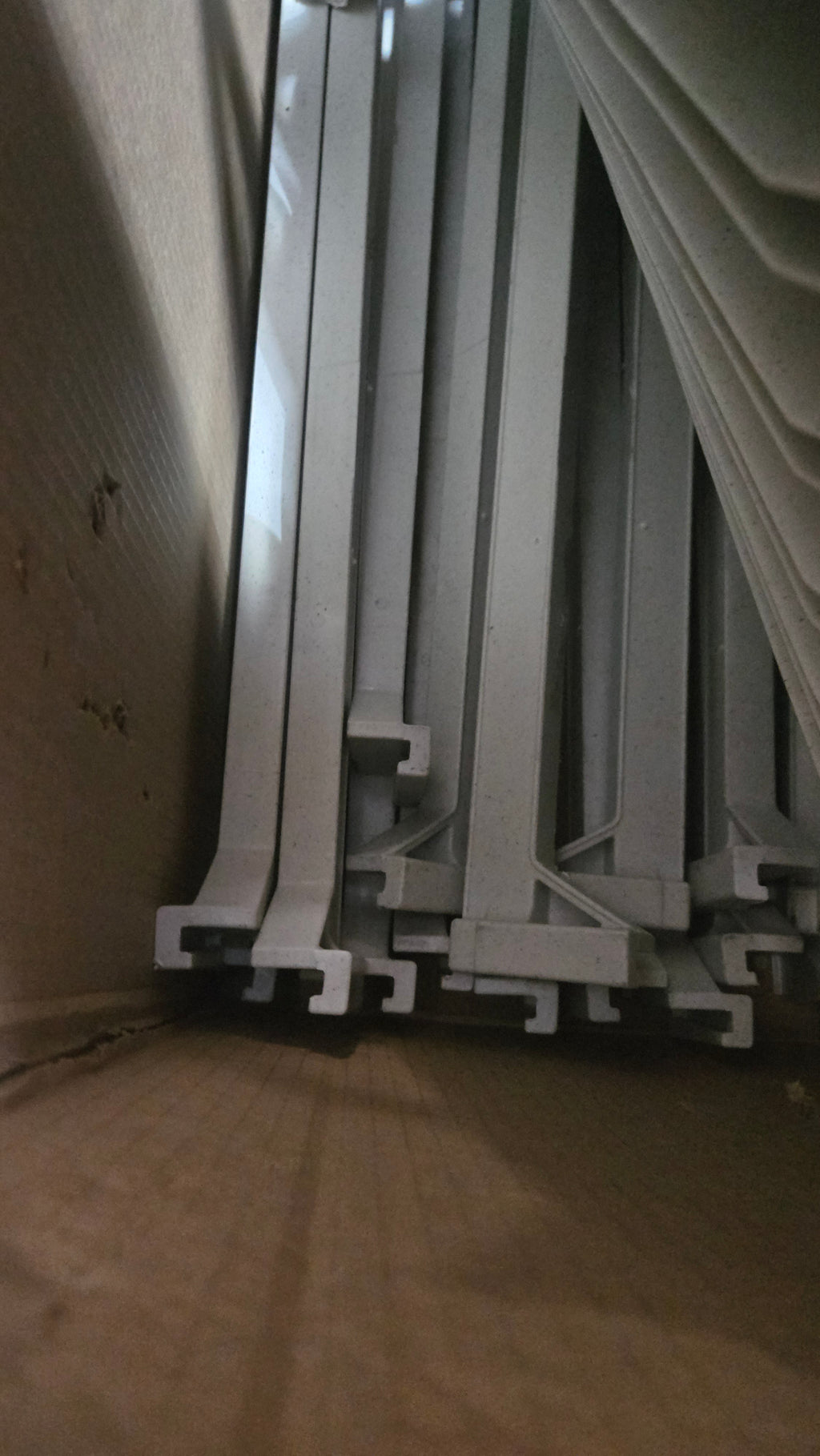 Modular Shelving Kit Shelving Components, Plastic Utility Multiple Grated Sections And Support Posts