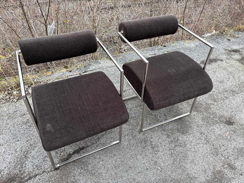 Waiting Room Chair with Padded Seat and Round Padded Back - Lot of 2