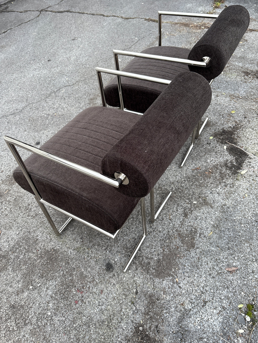 Waiting Room Chair with Padded Seat and Round Padded Back - Lot of 2