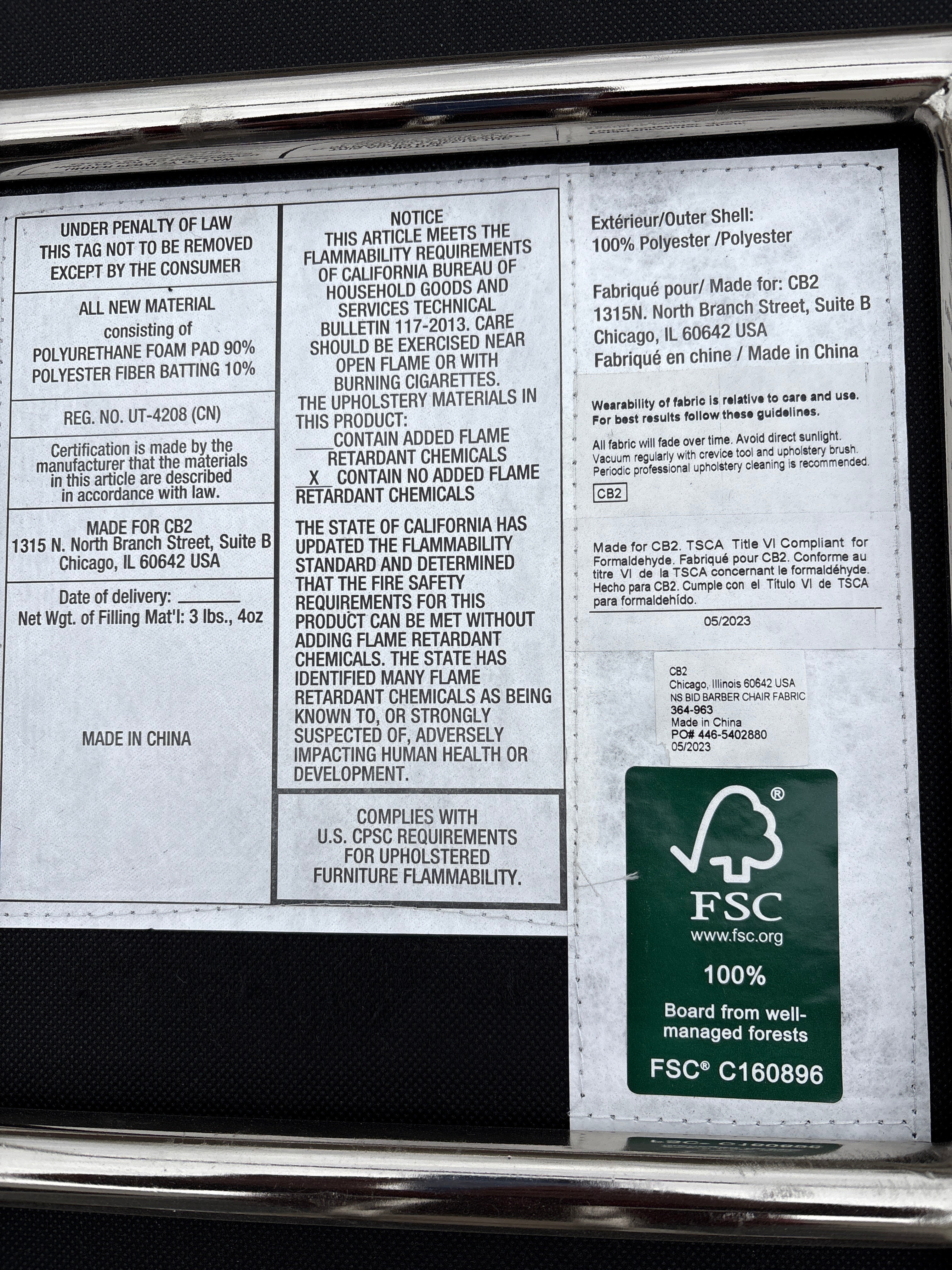 Waiting Room Chair with Padded Seat and Round Padded Back - Lot of 2