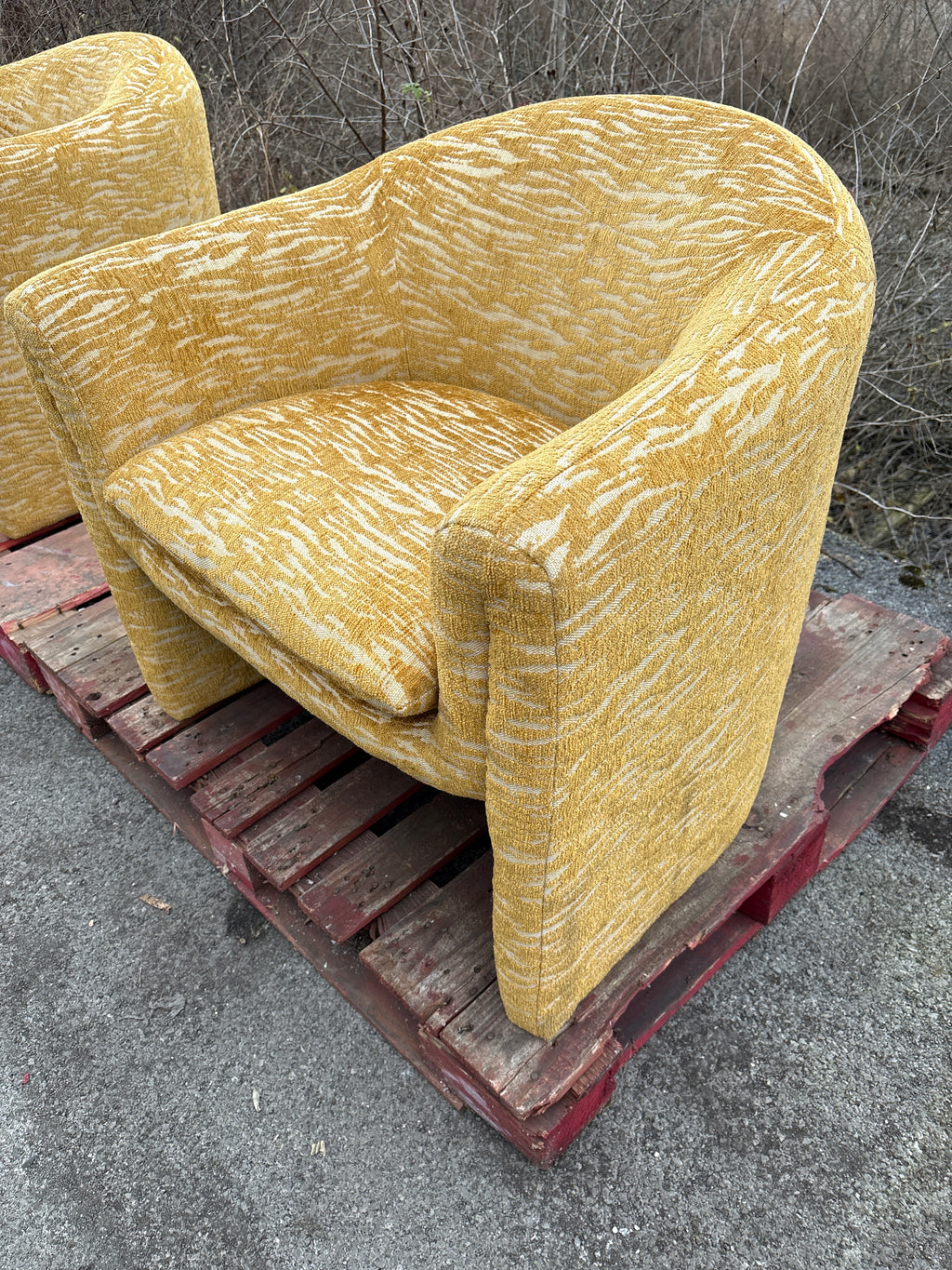 Upholstered Chair with Removable Seat Cushion - Lot of 2