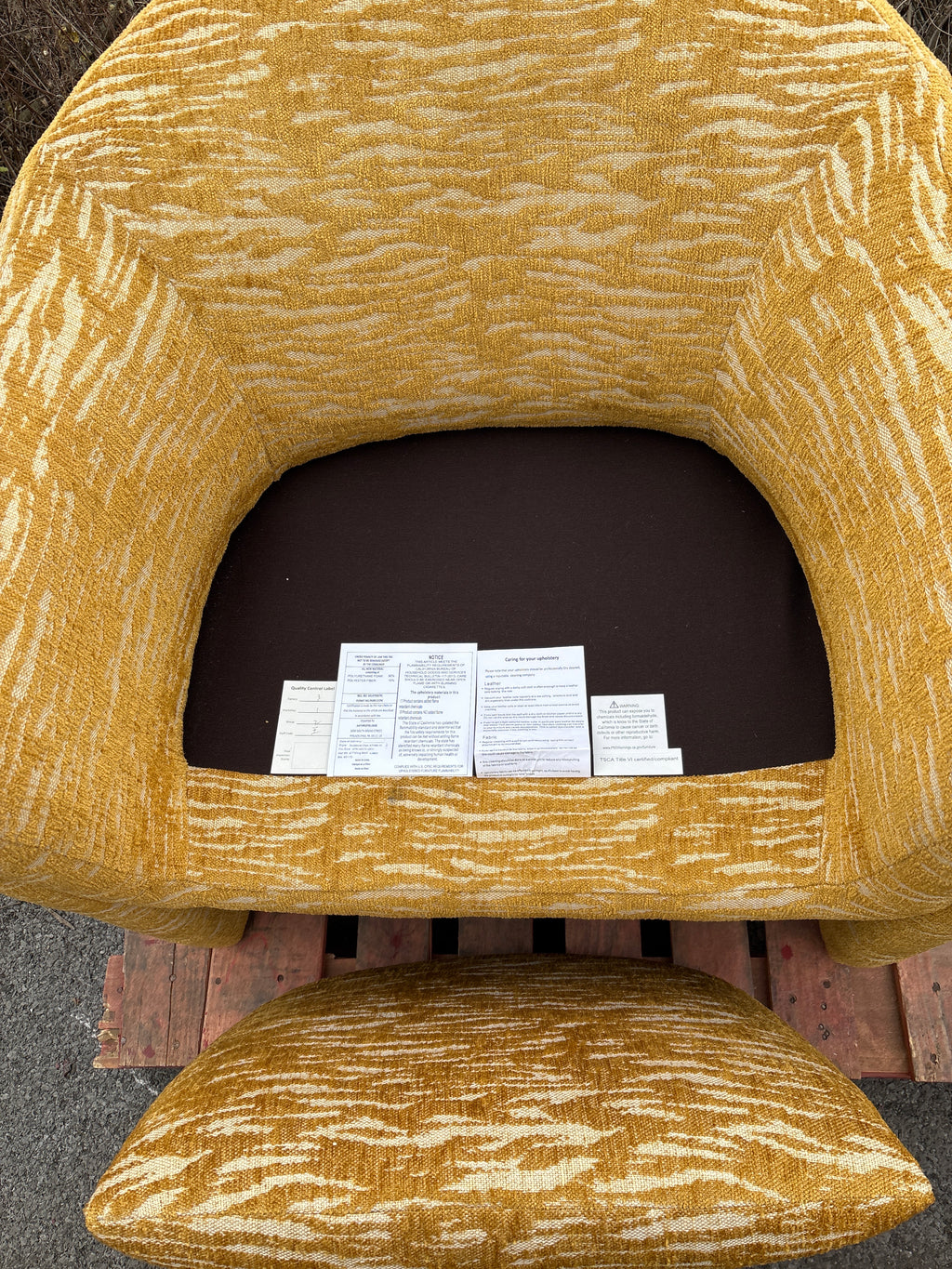 Upholstered Chair with Removable Seat Cushion - Lot of 2