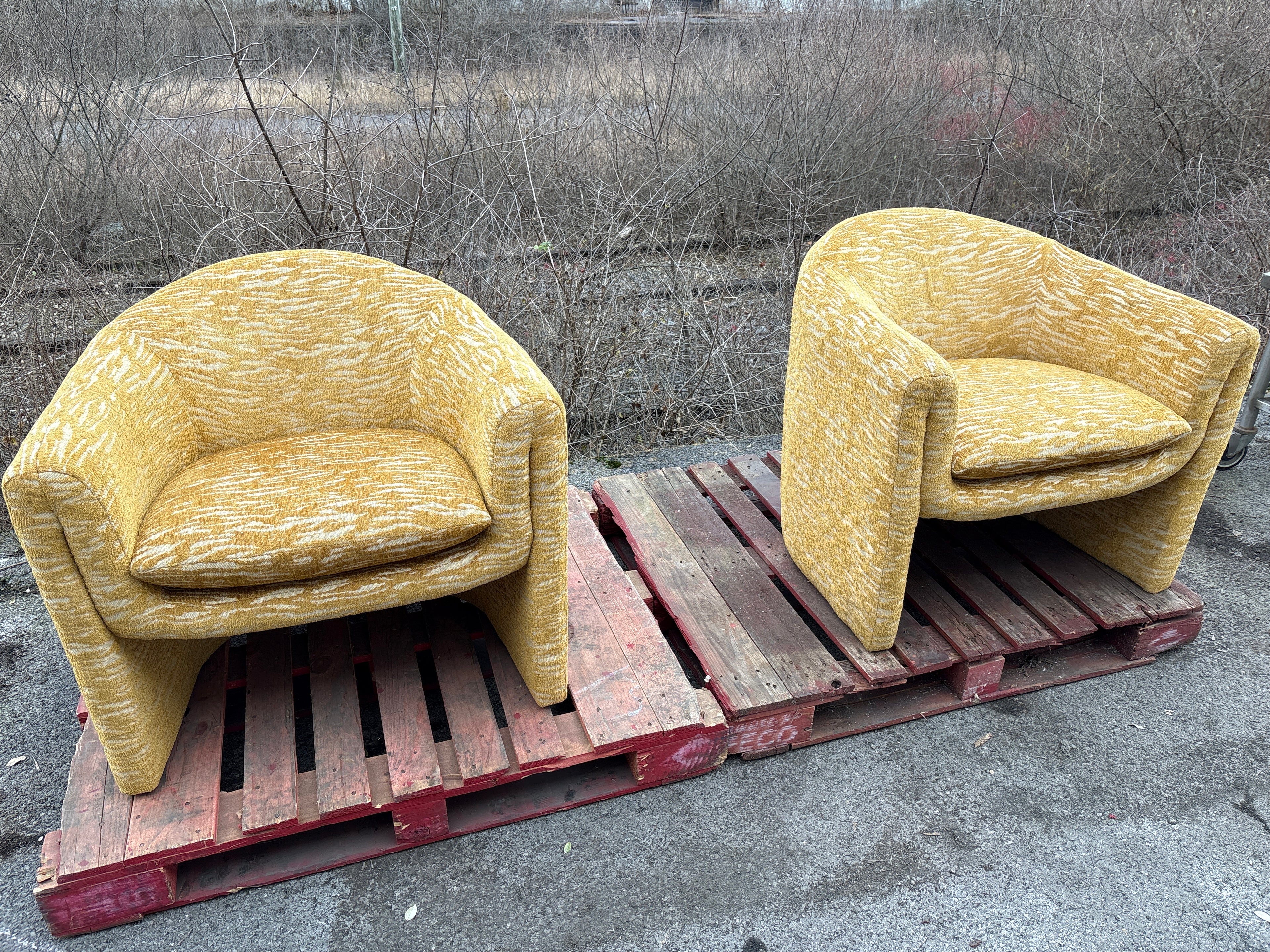 Upholstered Chair with Removable Seat Cushion - Lot of 2