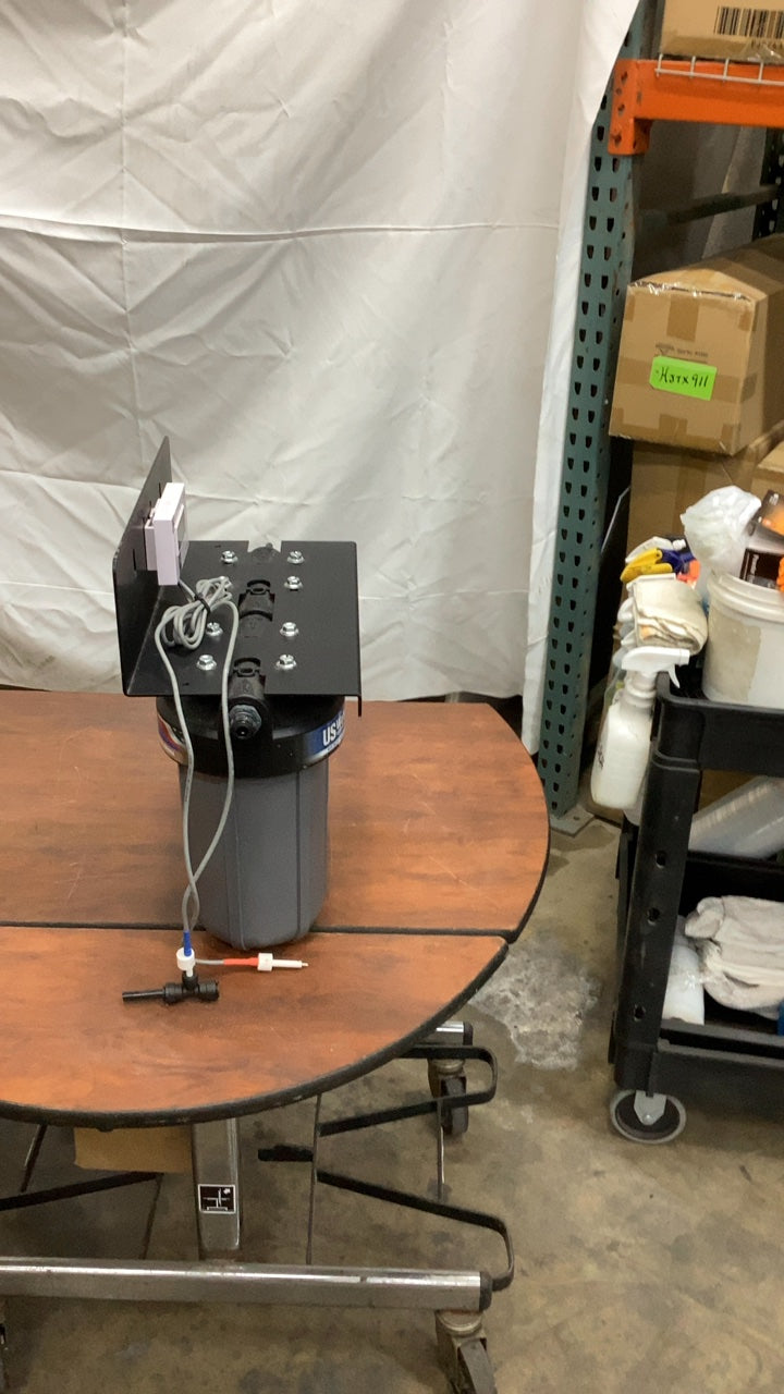 US Water NX-1 Reverse Osmosis Water Filtration System, Wall Mount Two Filter Housings Booster Pump Digital Controller