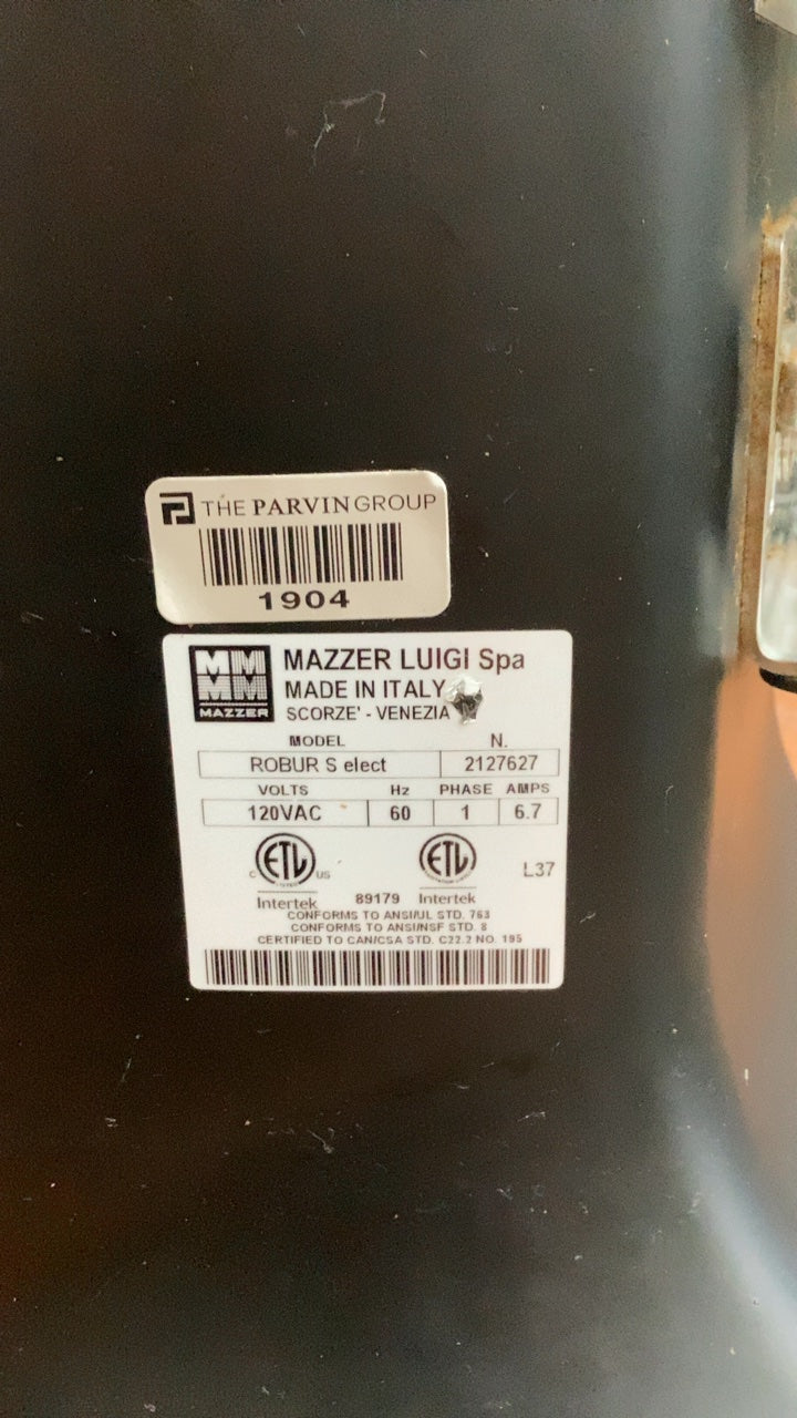 Mazzer ROBUR S elect Coffee Grinder, Electronic Dosing System Digital Display