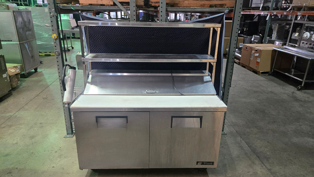 True TSSU-60-16-HC Refrigerated Prep Table, Sandwich/Salad 2-Door Stainless Steel R290 Refrigerant