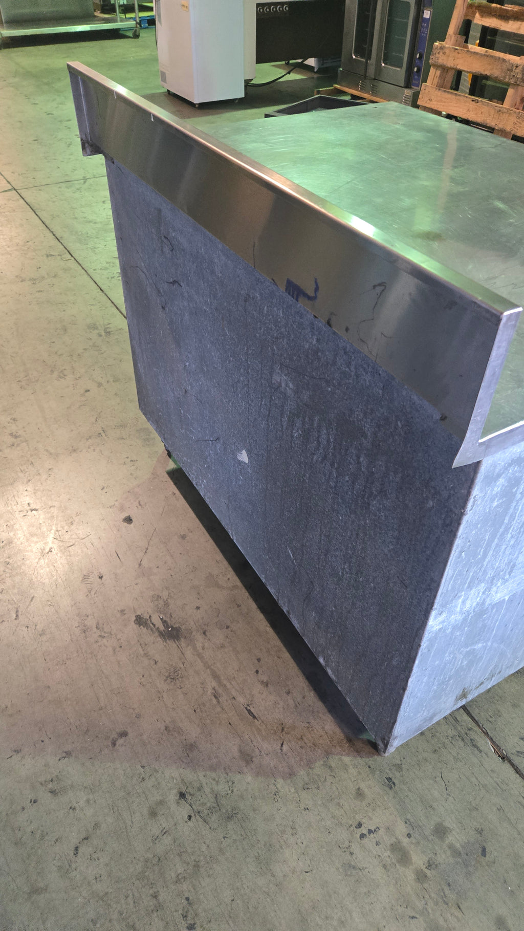 CWT-BS-2S Work Table, Stainless Steel Two Undershelves, Backsplash