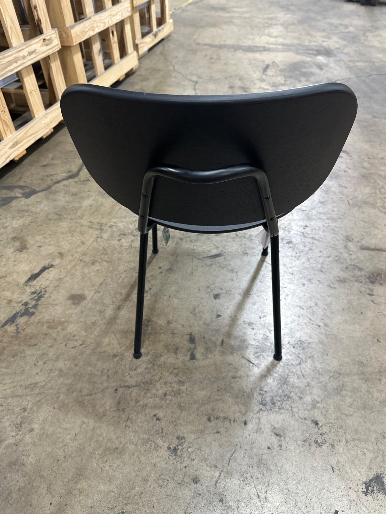West Elm Dolly Chair - Metal Black Oak