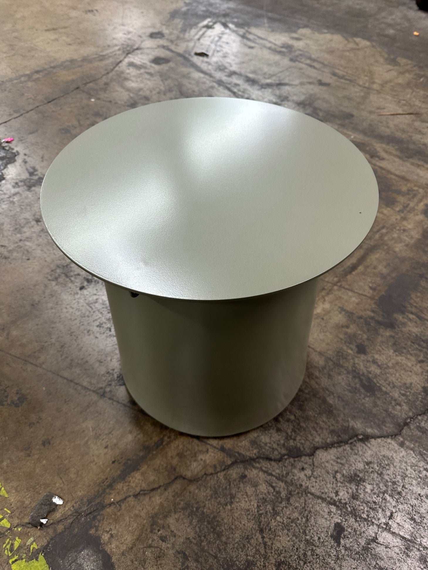 Coast To Coast Metal Side Table - Green Grey