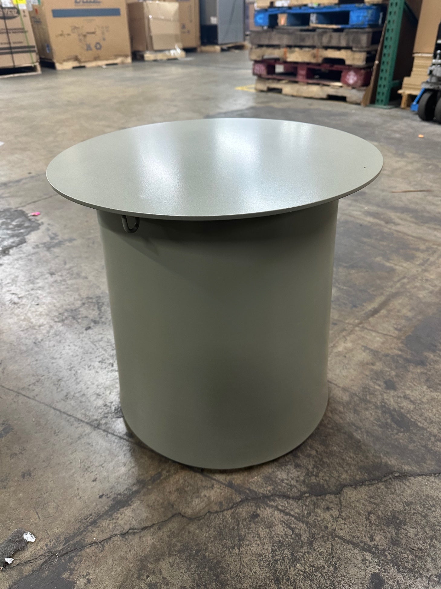 Coast To Coast Metal Side Table - Green Grey