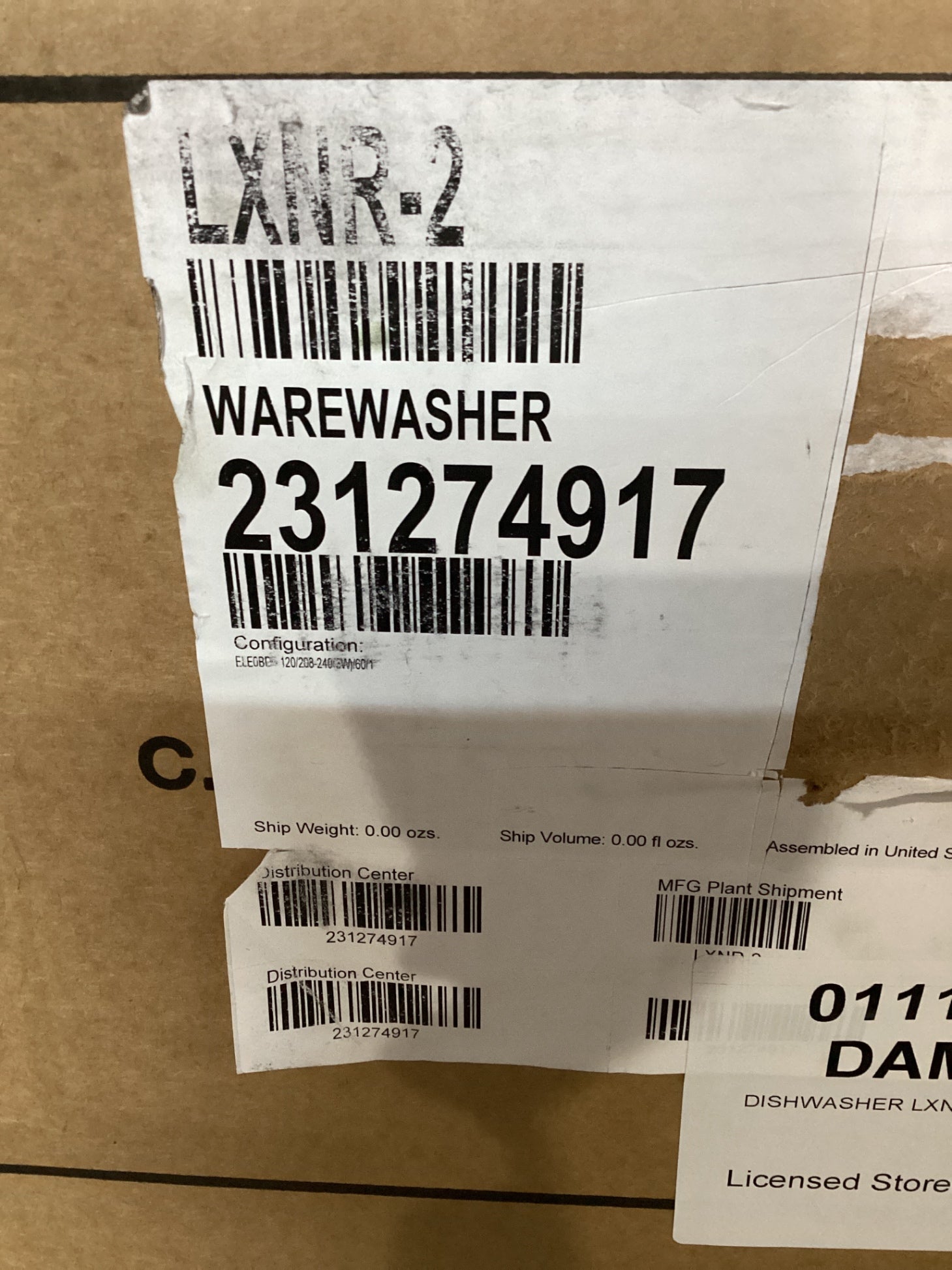 Hobart LXNR-2 Dishwasher
