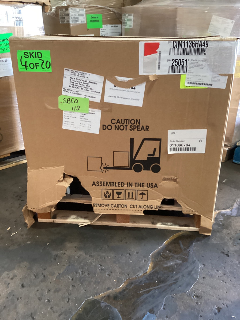 Ice-O-Matic CIM1136HA49 Elevation Series™ Modular Cube Ice Maker In R449 Air-cooled