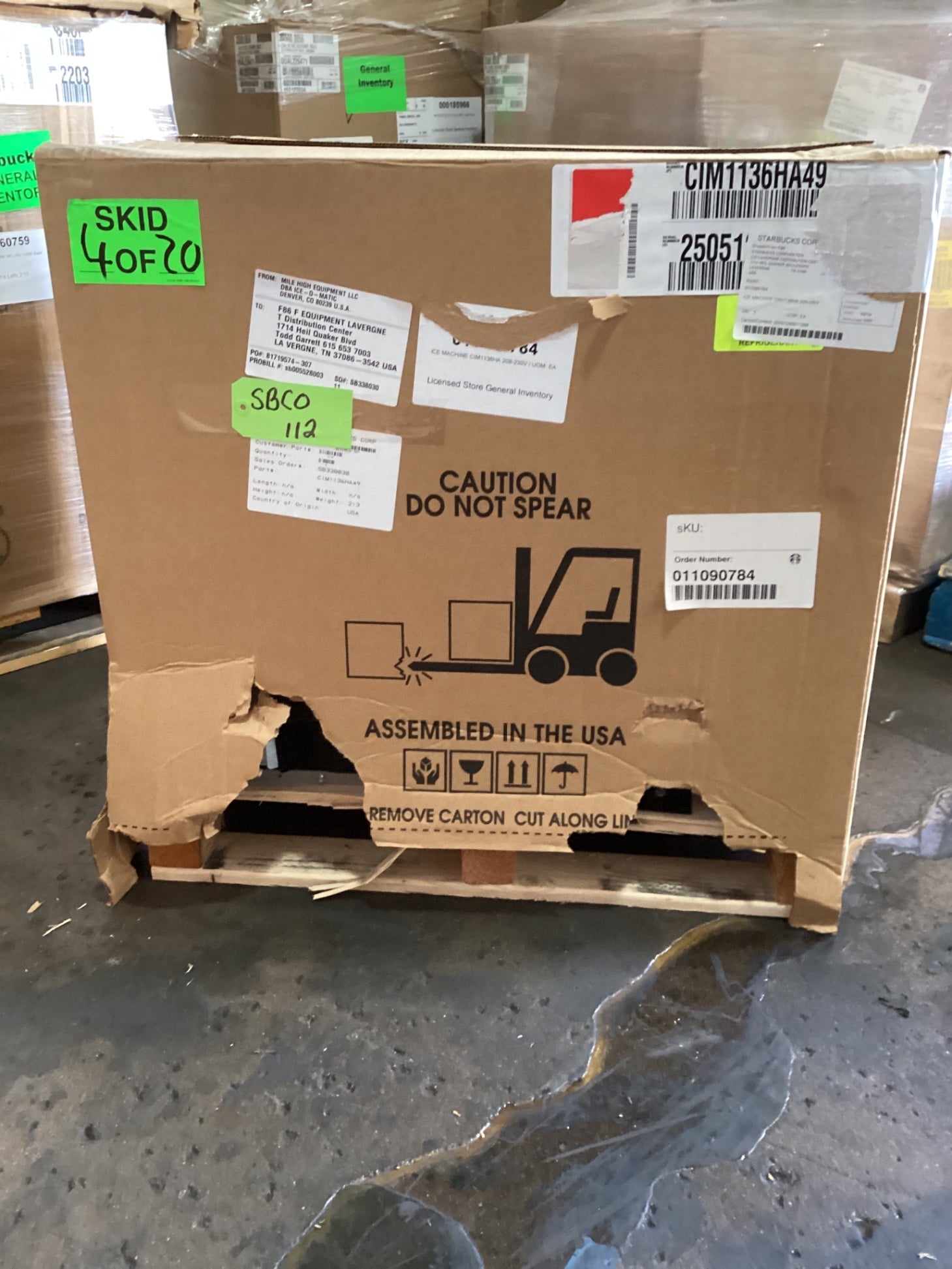 Ice-O-Matic CIM1136HA49 Elevation Series™ Modular Cube Ice Maker In R449 Air-cooled