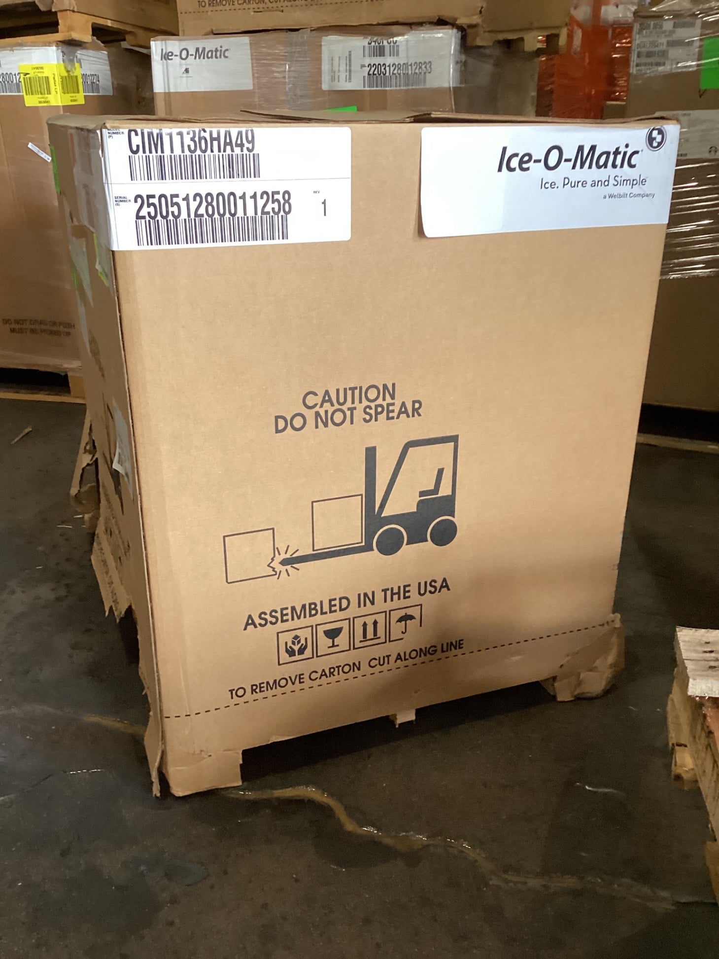 Ice-O-Matic CIM1136HA49 Elevation Series™ Modular Cube Ice Maker In R449 Air-cooled