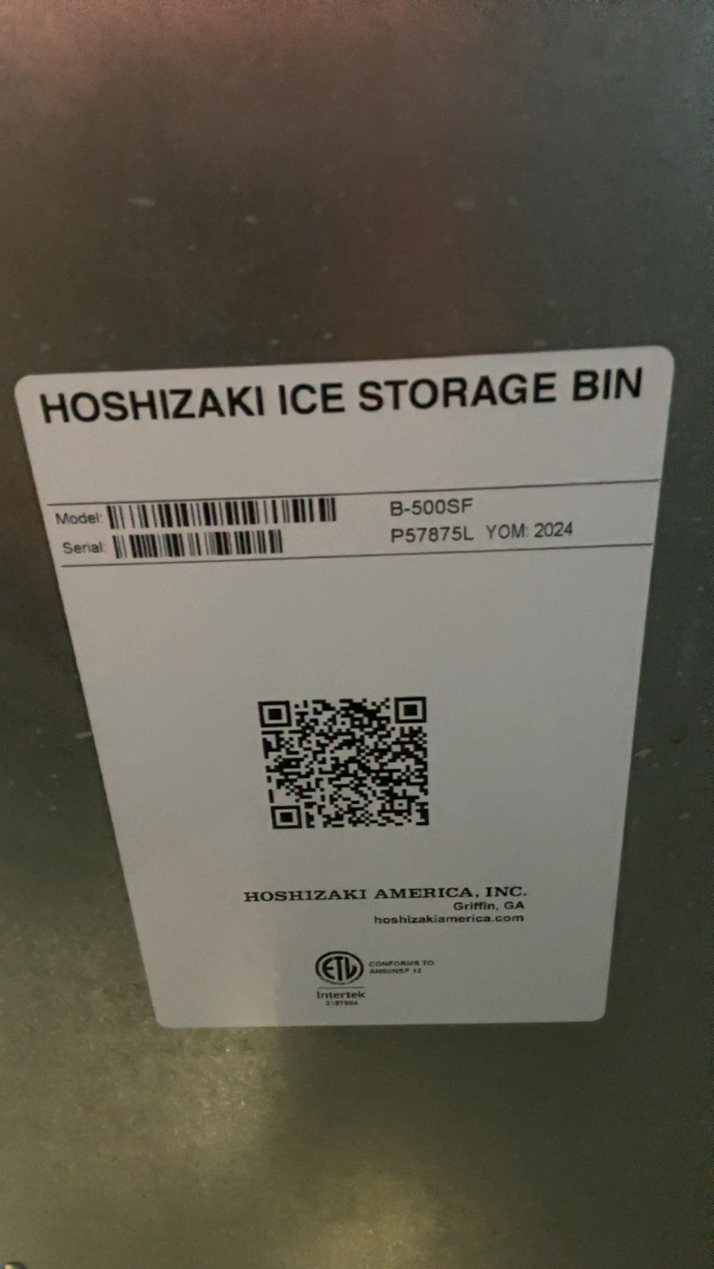 HOSHIZAKI B-500SF Ice Storage Bin