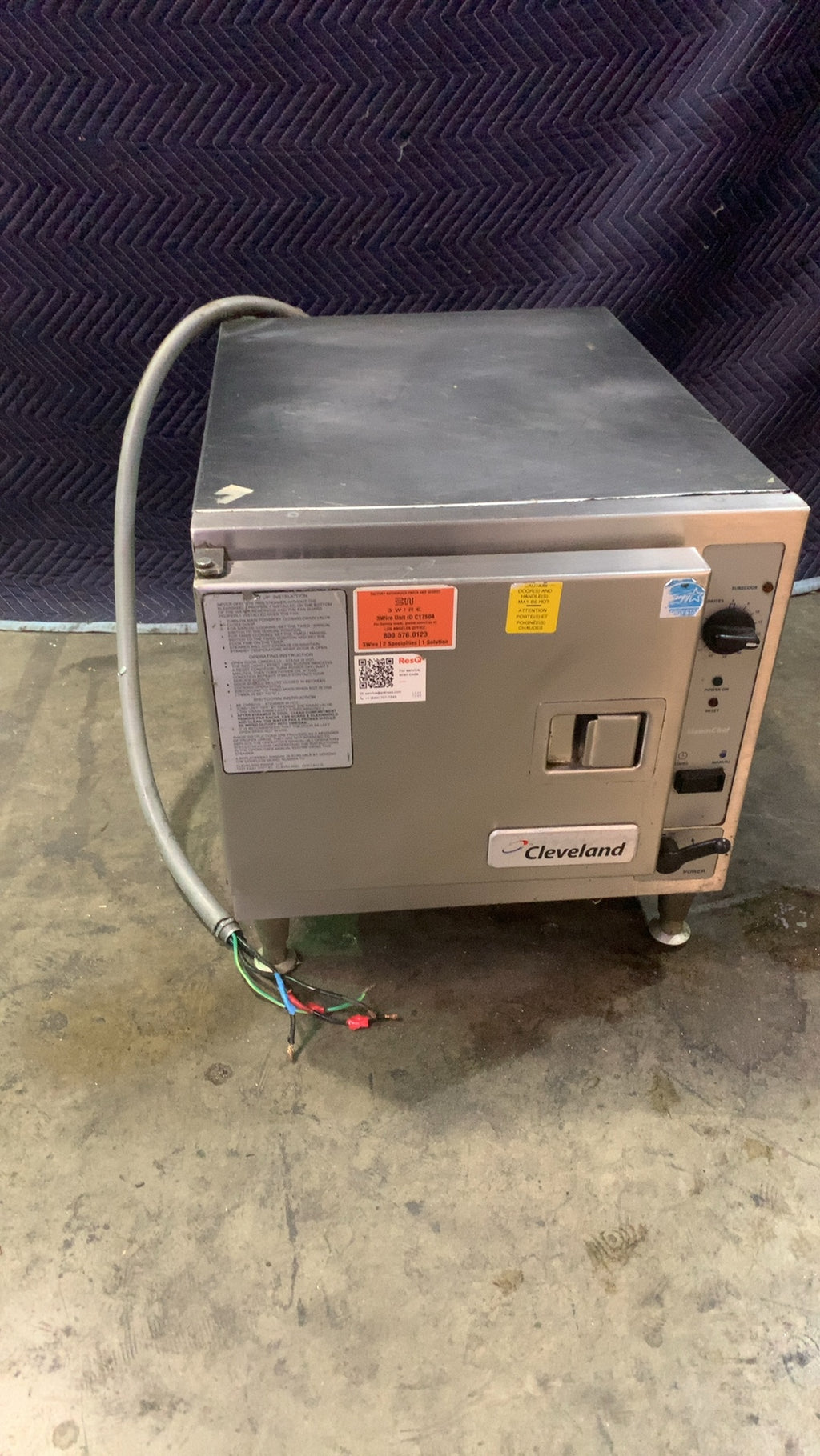 Cleveland 22CET3.1 Steamer, Countertop Electric 3 Phase