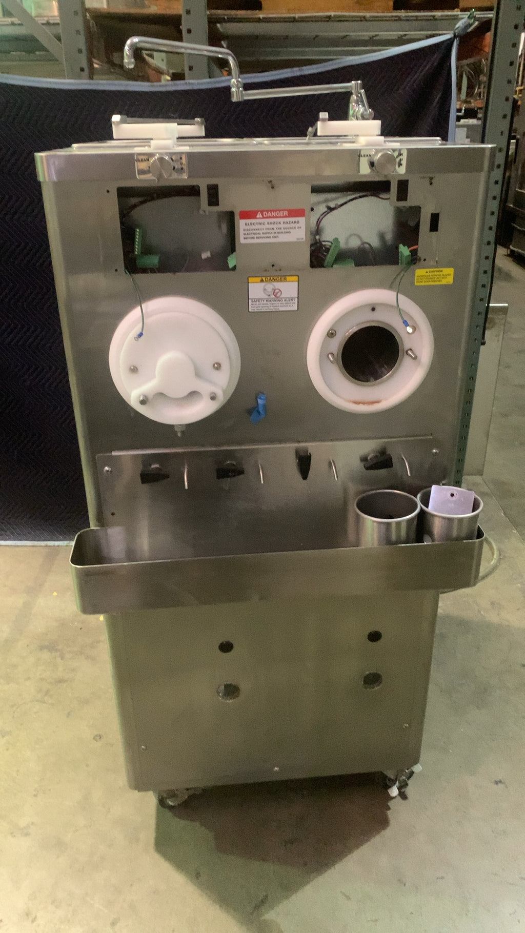 STOELTING M202-209B0SP0R Ice Cream Maker, Commercial Floor Model 208-240V 3 Phase 2 Freezing Cylinders Stainless Steel
