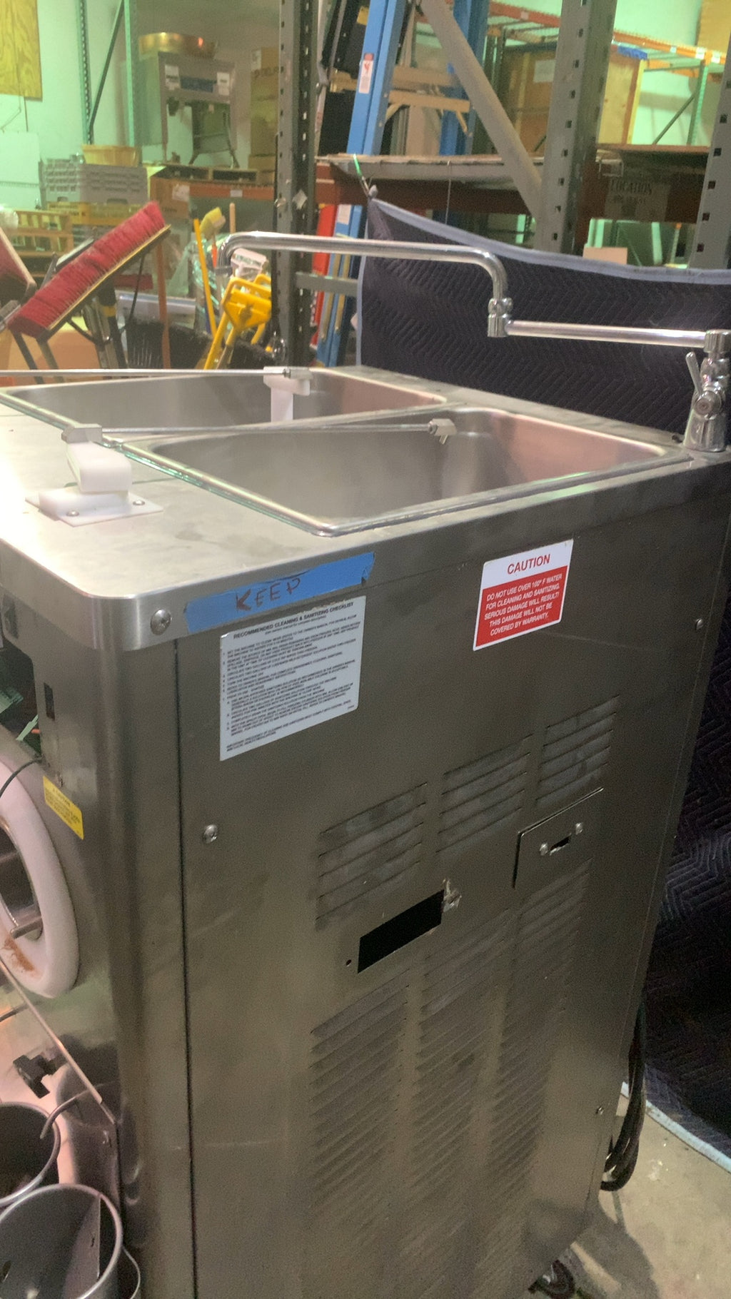 STOELTING M202-209B0SP0R Ice Cream Maker, Commercial Floor Model 208-240V 3 Phase 2 Freezing Cylinders Stainless Steel