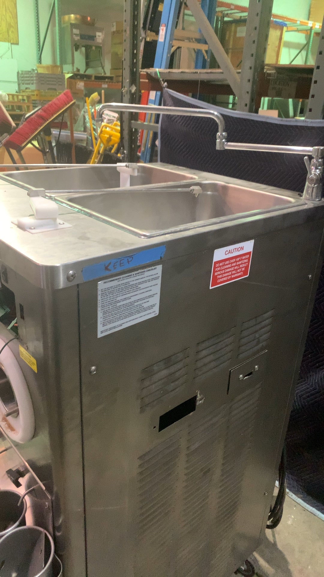 STOELTING M202-209B0SP0R Ice Cream Maker, Commercial Floor Model 208-240V 3 Phase 2 Freezing Cylinders Stainless Steel