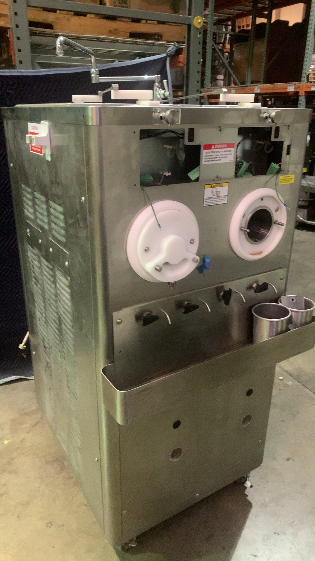 STOELTING M202-209B0SP0R Ice Cream Maker, Commercial Floor Model 208-240V 3 Phase 2 Freezing Cylinders Stainless Steel