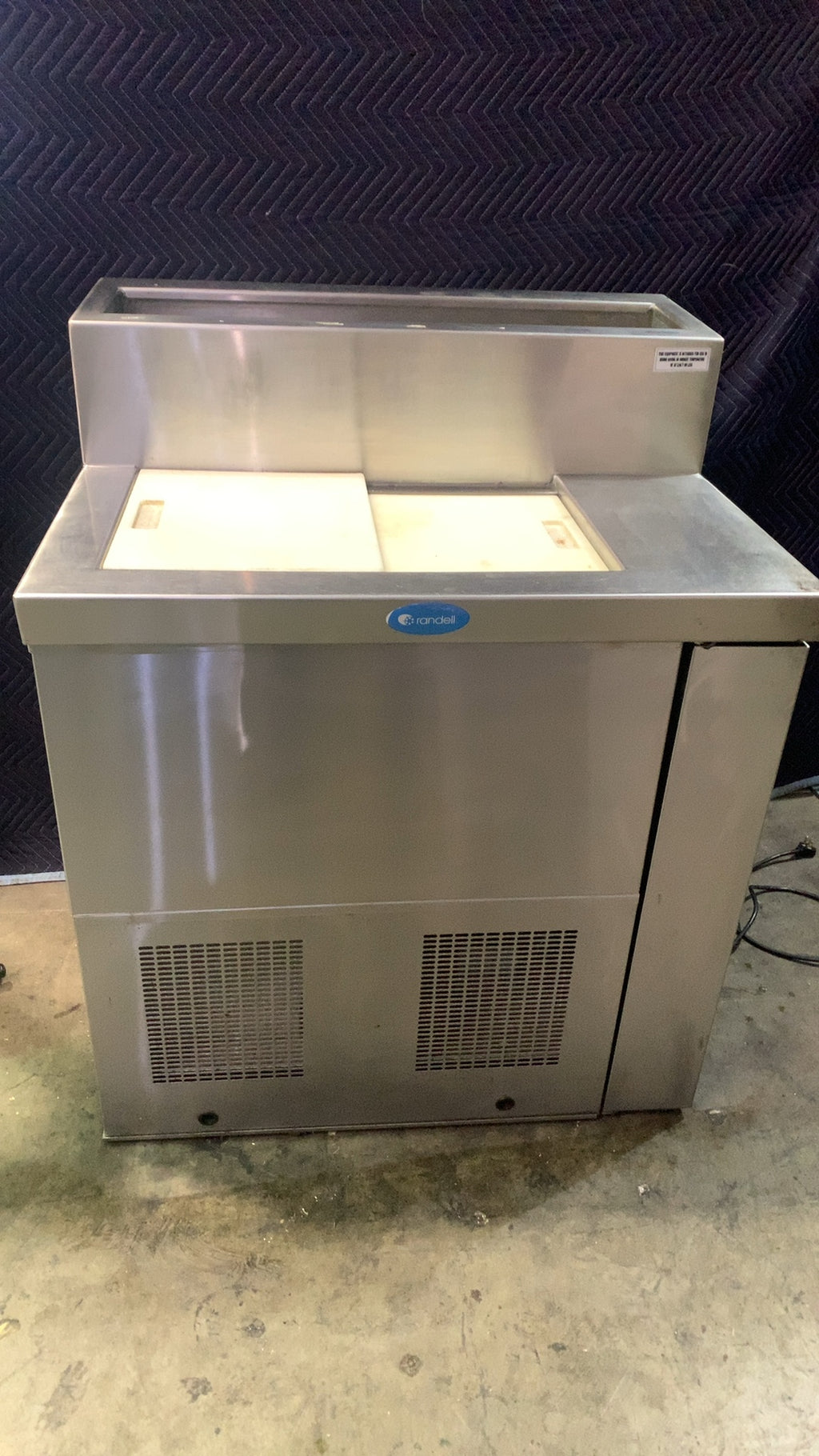 Randell DCST-36-SR7 Ice Cream Cabinet, With Syrup Rail Stainless Steel 115 Volt 3.2 Amps