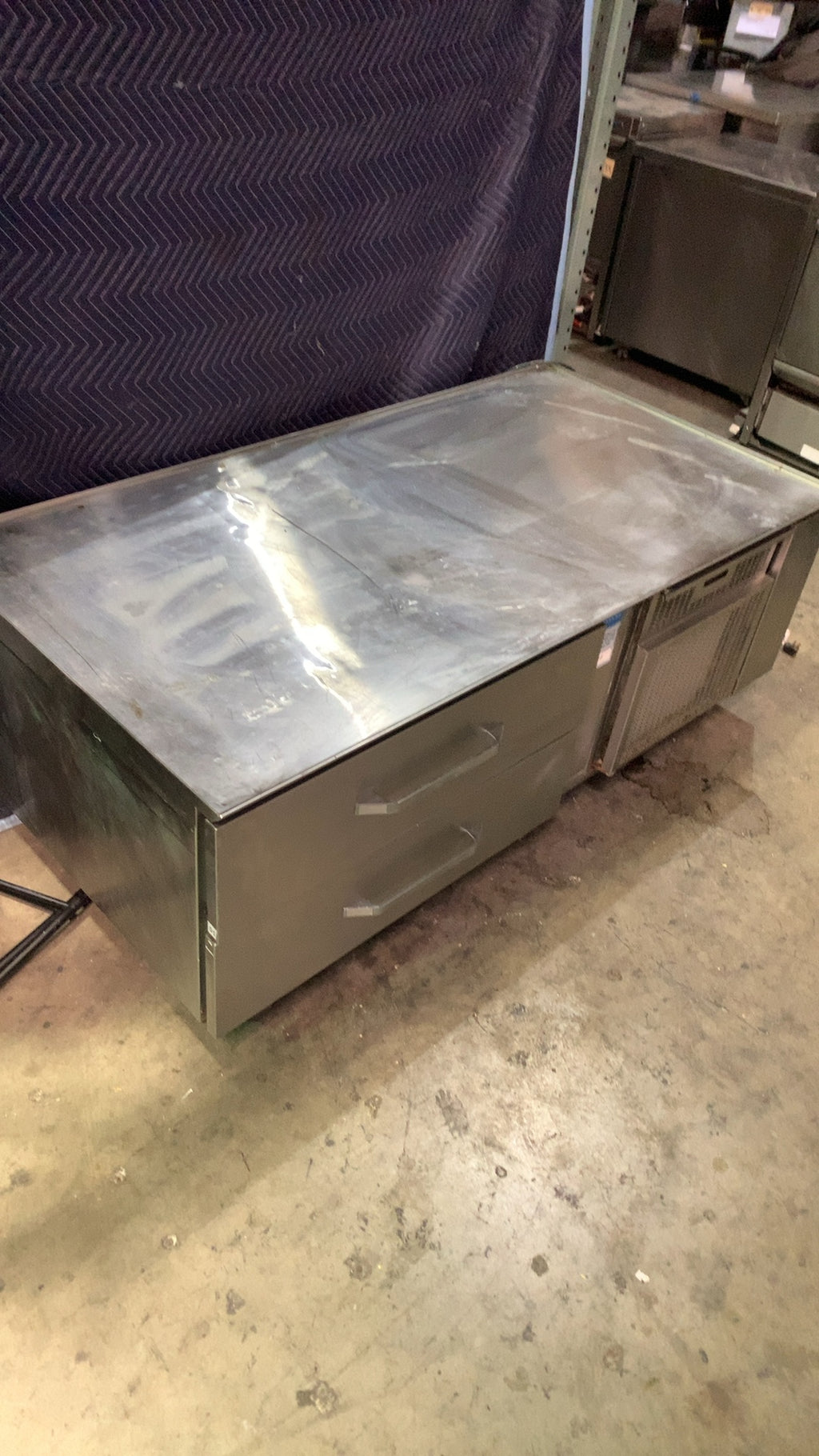 Randell LP2151761-1 R138 Refrigerated Equipment Stand, 2-Drawer Stainless Steel On Casters 115 Volt