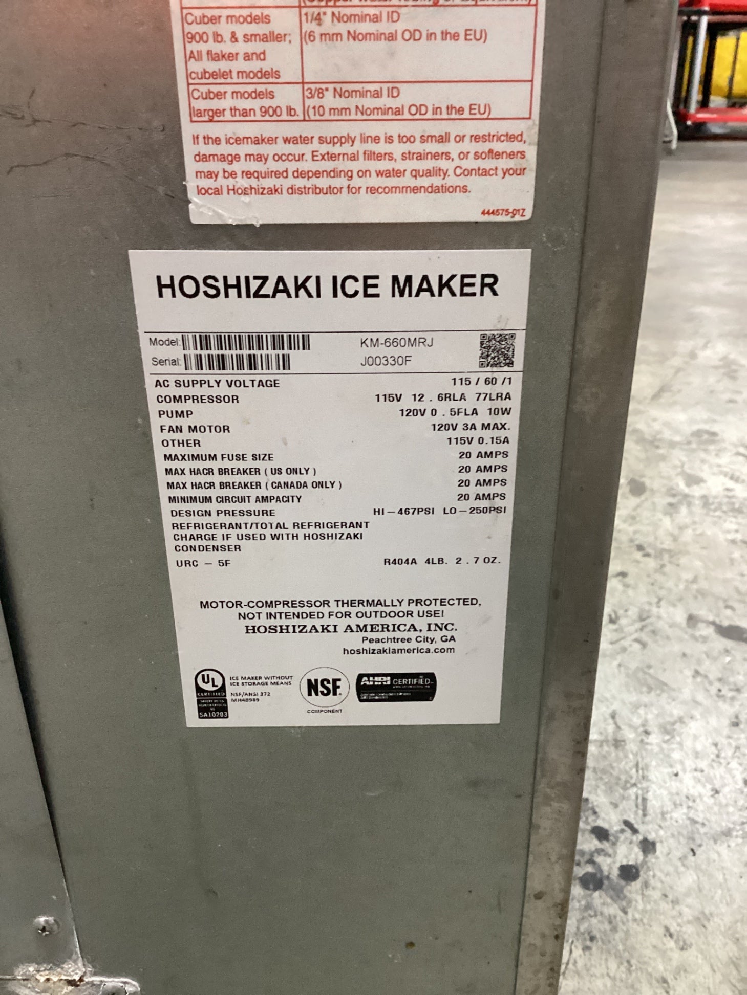 Hoshizaki Ice Maker