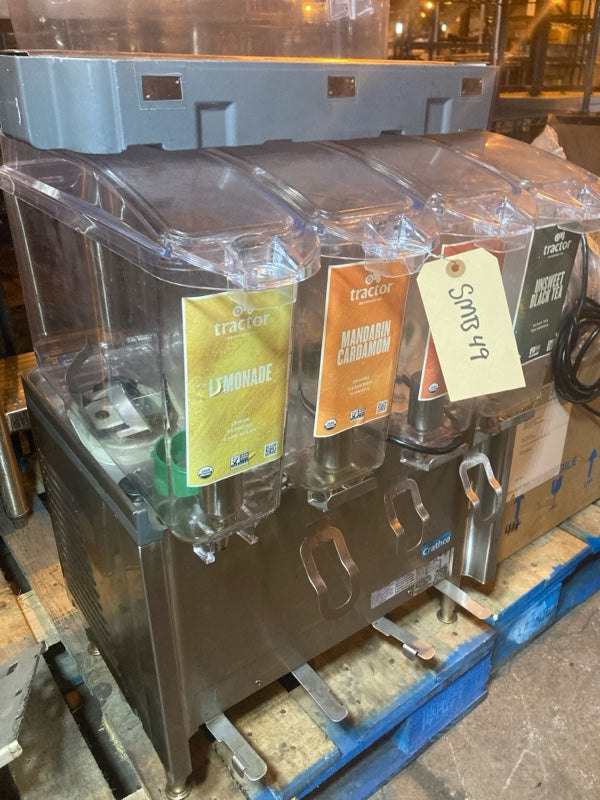 Crathco CS-4E/2D/3D-16 Refrigerated Drink Dispenser, 4 Flavors
