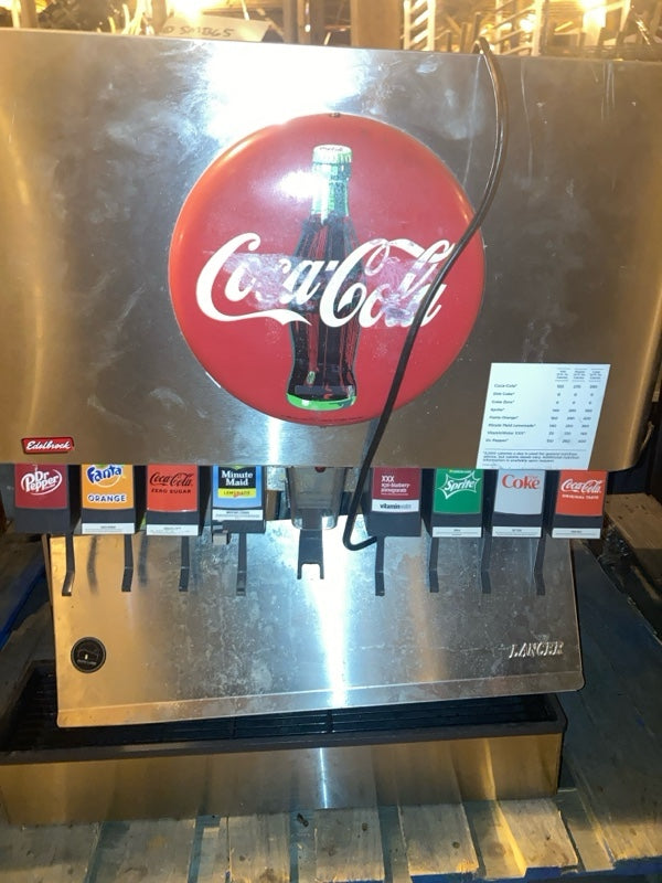 Lancer 41930 Fountain Drink Dispenser w/ Ice Storage, Countertop, 8 Flavors