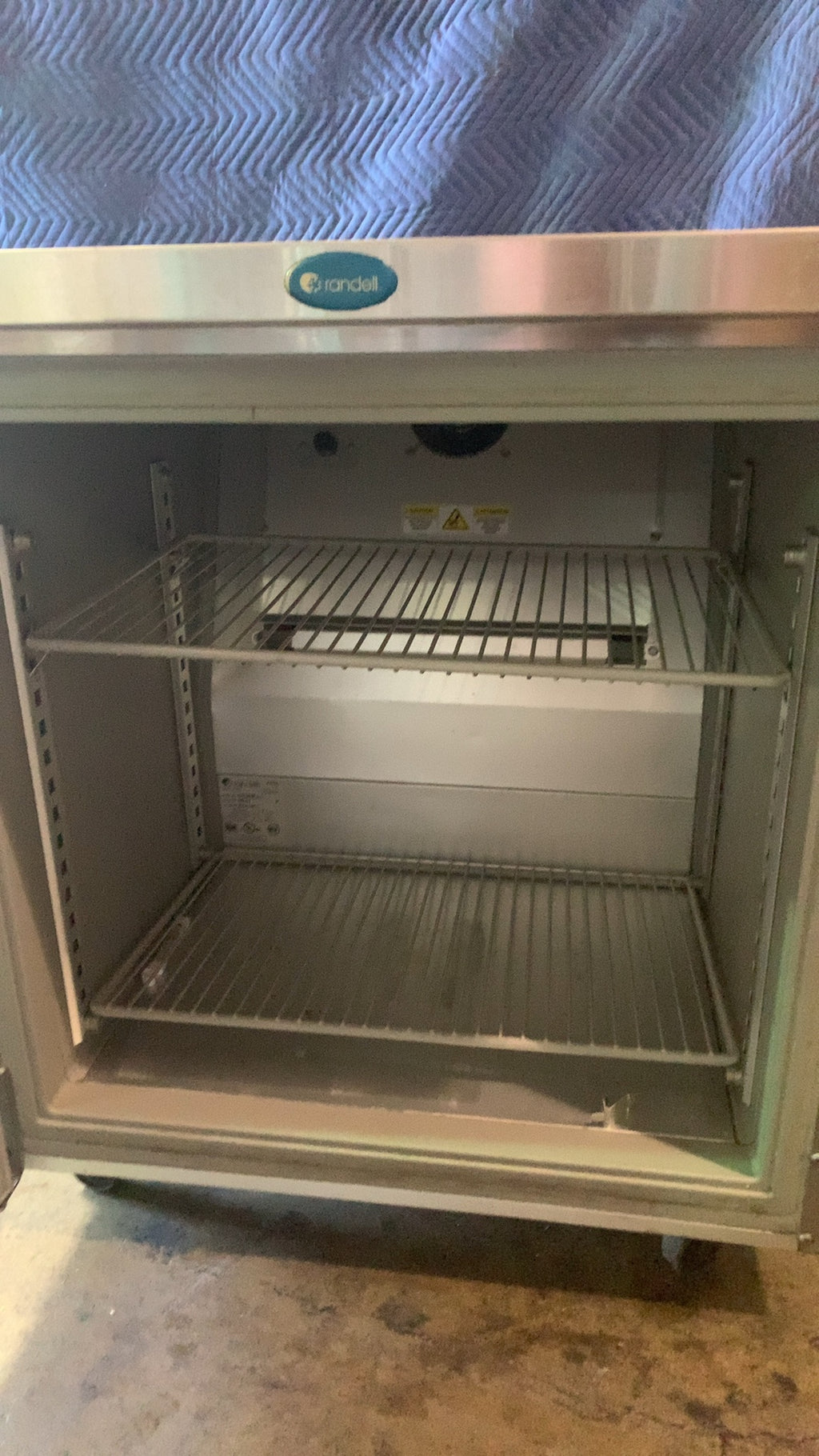 Randell 9404-7 Refrigerator, Under Counter Single Door Stainless Steel Electric