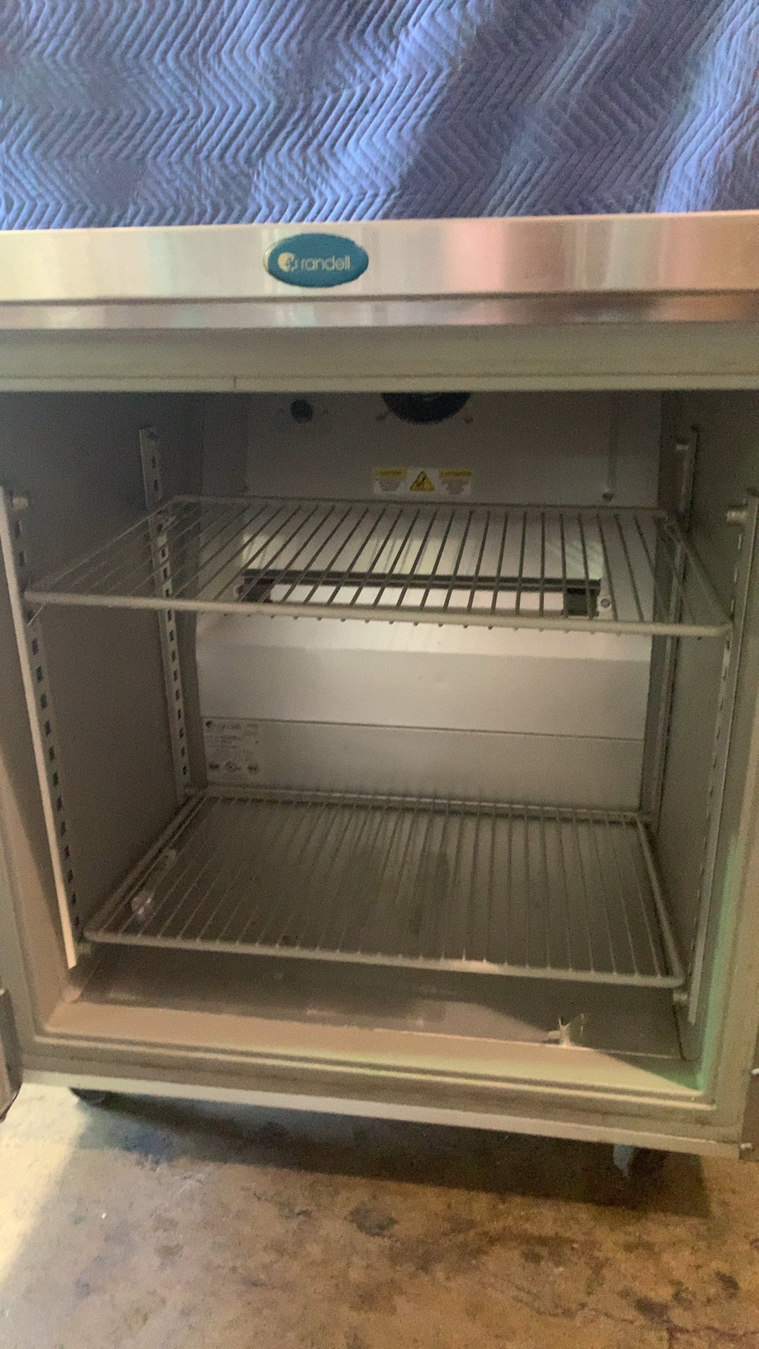 Randell 9404-7 Refrigerator, Under Counter Single Door Stainless Steel Electric