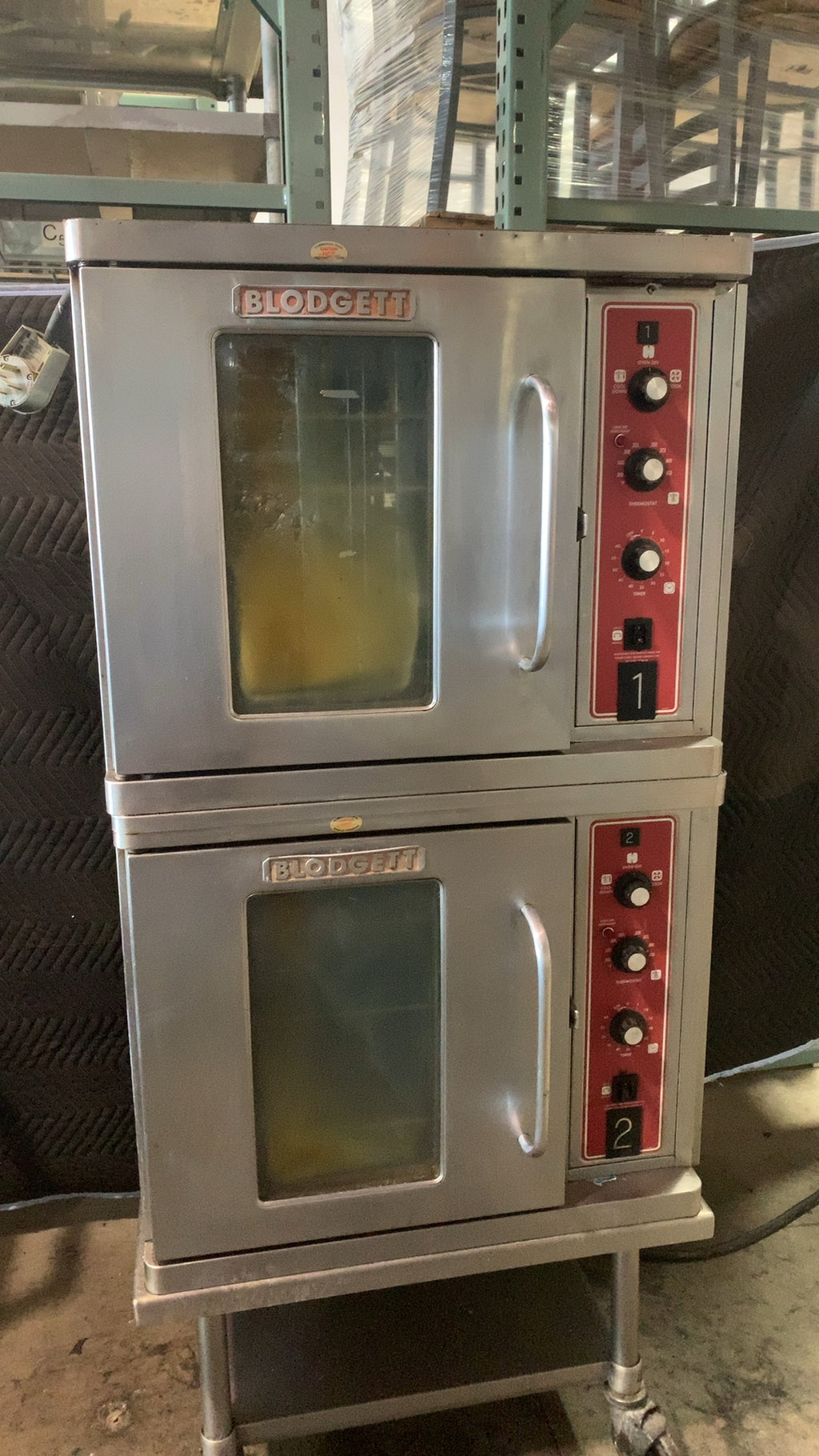 Blodgett DFG-100 Convection Oven, Double Stack 2 Glass Swing Doors