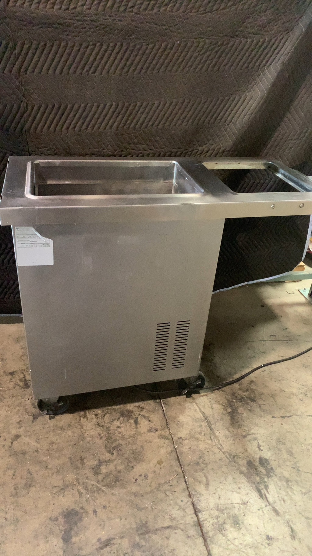 Wasserstrom CBR D452-03-41 Refrigerated Cold Well, Counter Unit Mobile Stainless Steel