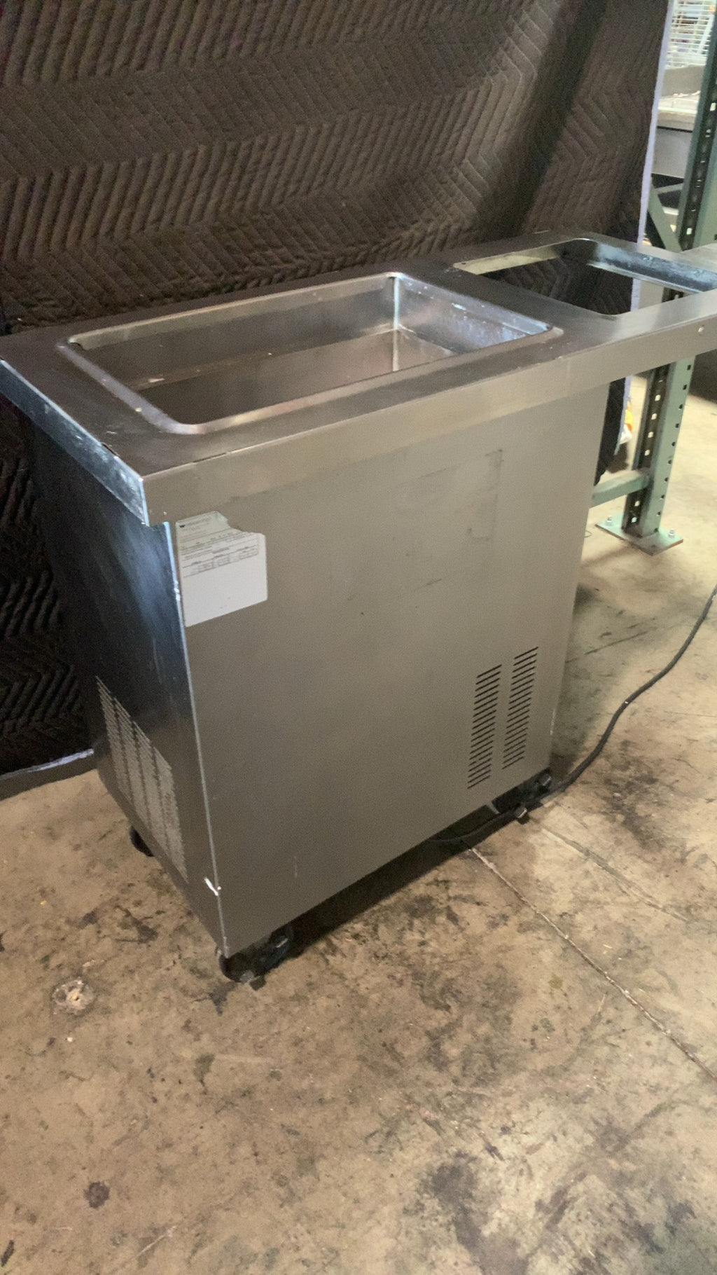 Wasserstrom CBR D452-03-41 Refrigerated Cold Well, Counter Unit Mobile Stainless Steel