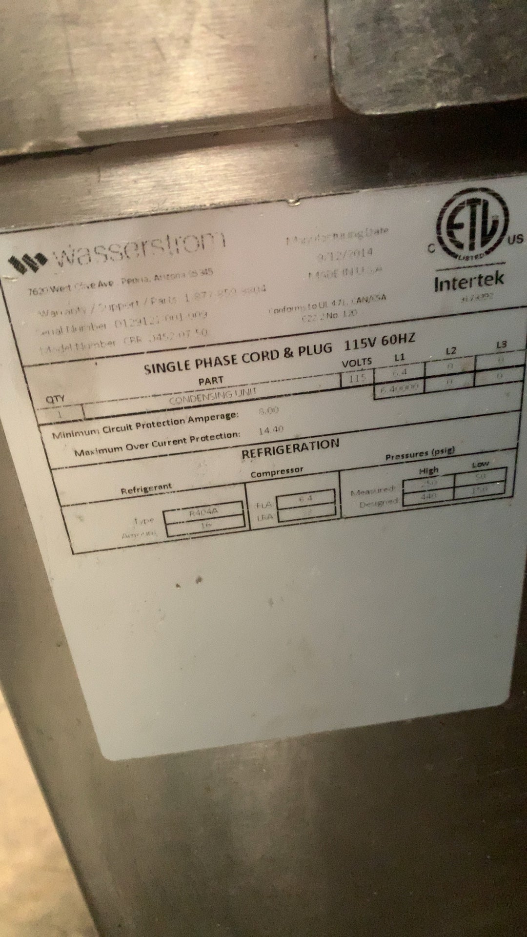 Wasserstrom FR-0452-07-S Refrigerated Well, Open Top Chest Sliding Lid On Casters 115V Single Phase