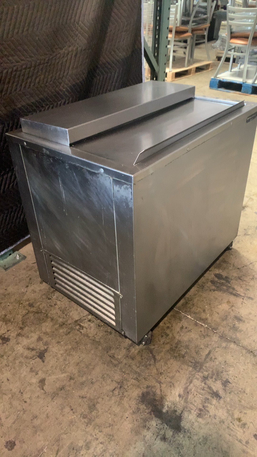 Wasserstrom WCC-48 Refrigerated Cold Well, Underbar Sliding Top 120V Stainless Steel