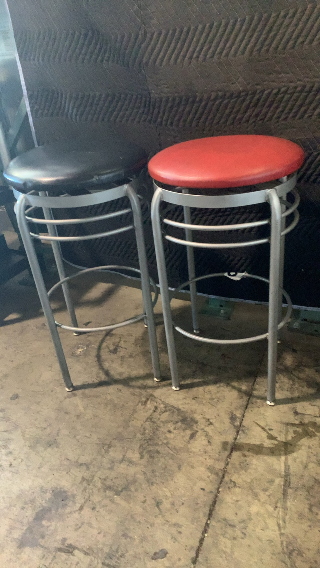 Western Mill Fabricators, Inc. Classic Swivel Stool, Padded Seat Metal Frame