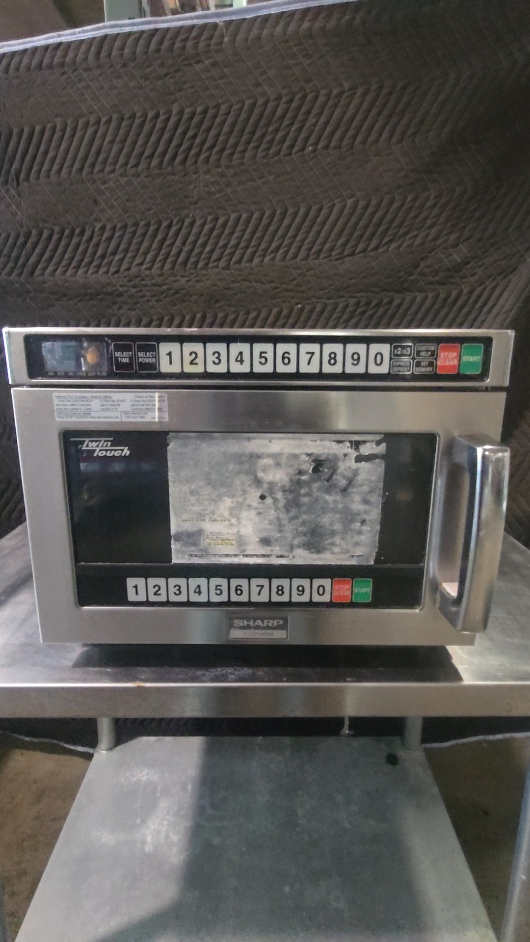 SHARP R-CD1800M Commercial Microwave Oven, Countertop 2.7kW 1.8kW Output Stainless Steel
