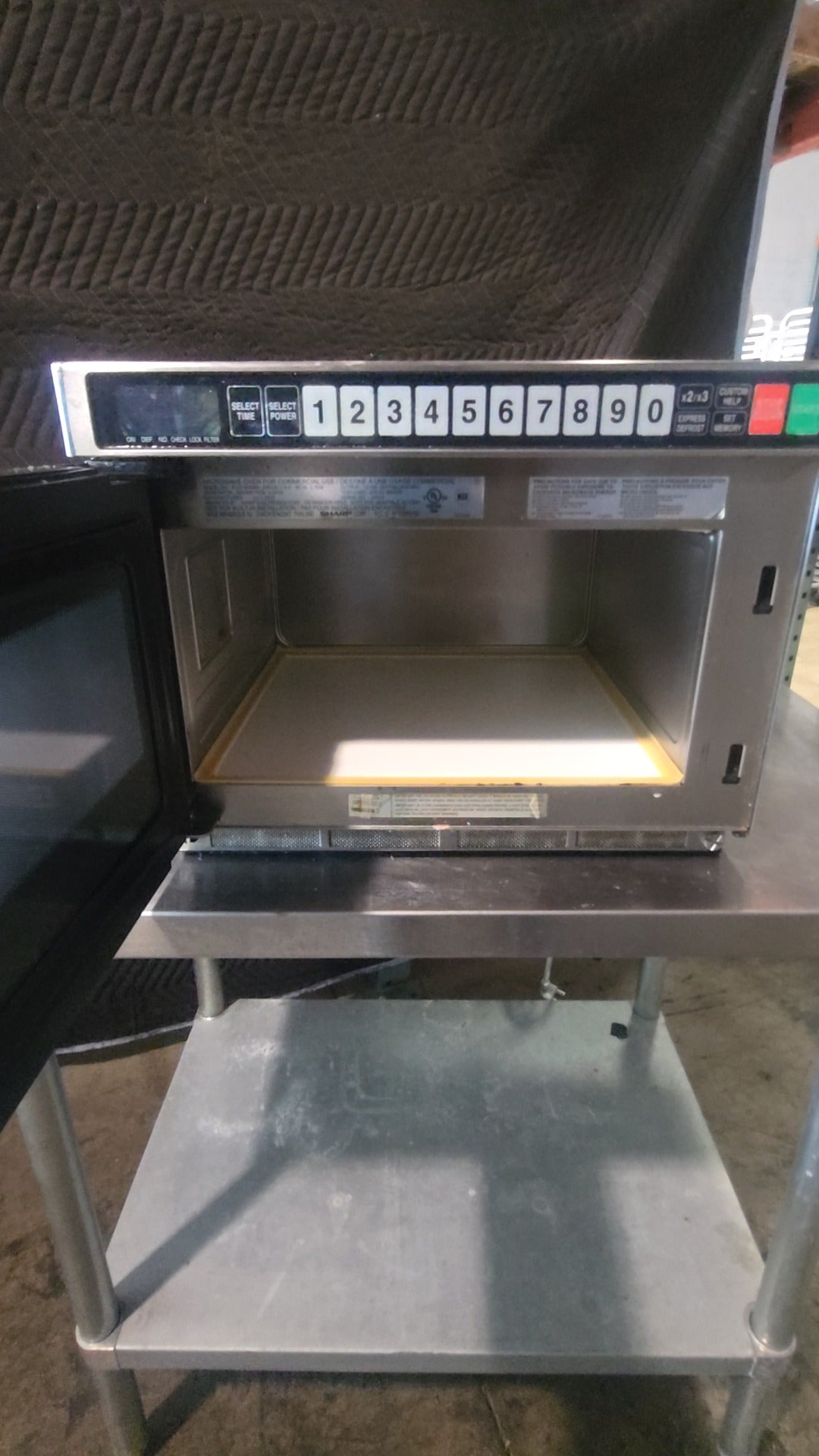 SHARP R-CD1800M Commercial Microwave Oven, Countertop 2.7kW 1.8kW Output Stainless Steel