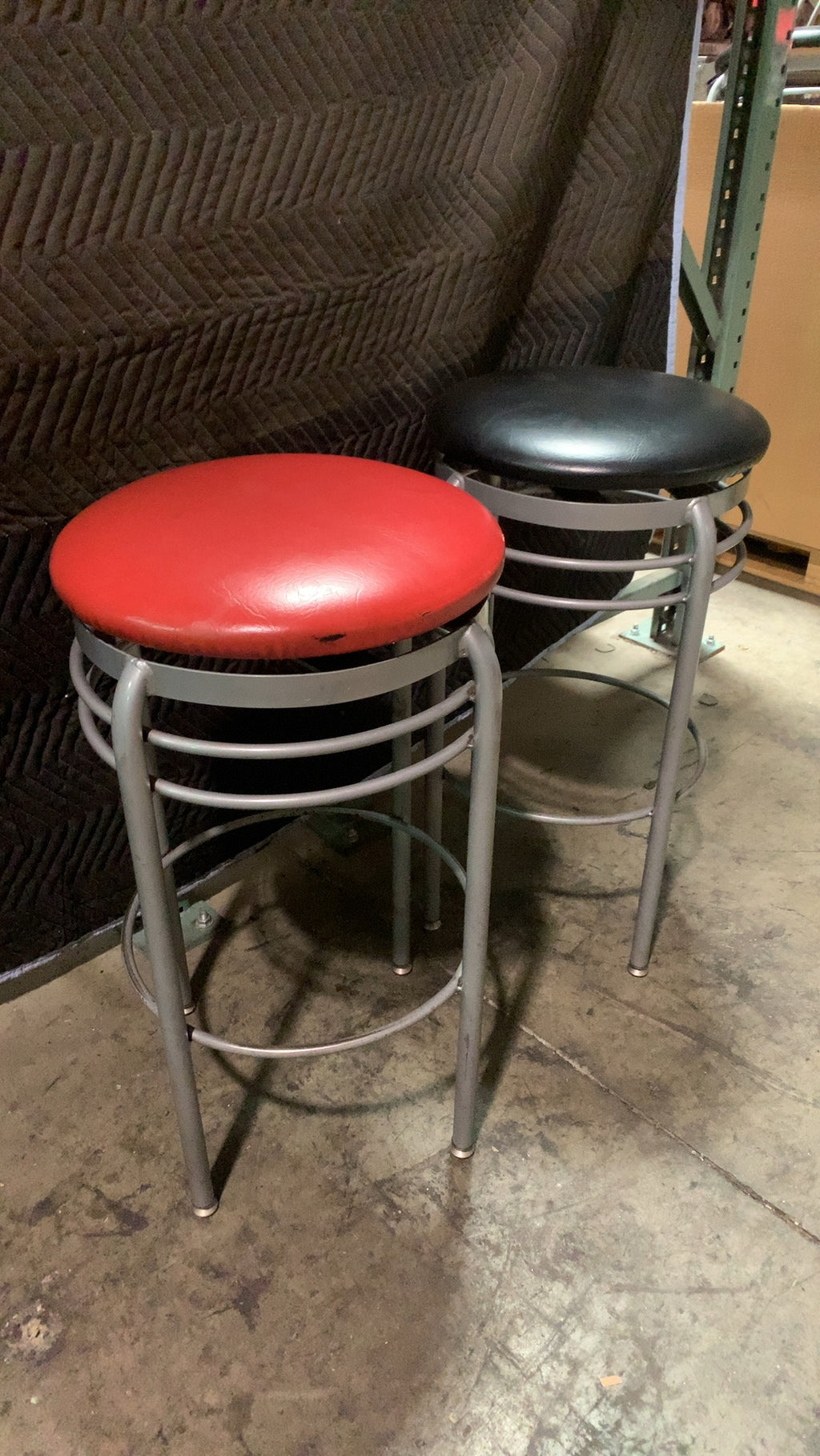 Western Mill Fabricators, Inc. Bar Stool Bar Stool, Metal Frame Padded Seat