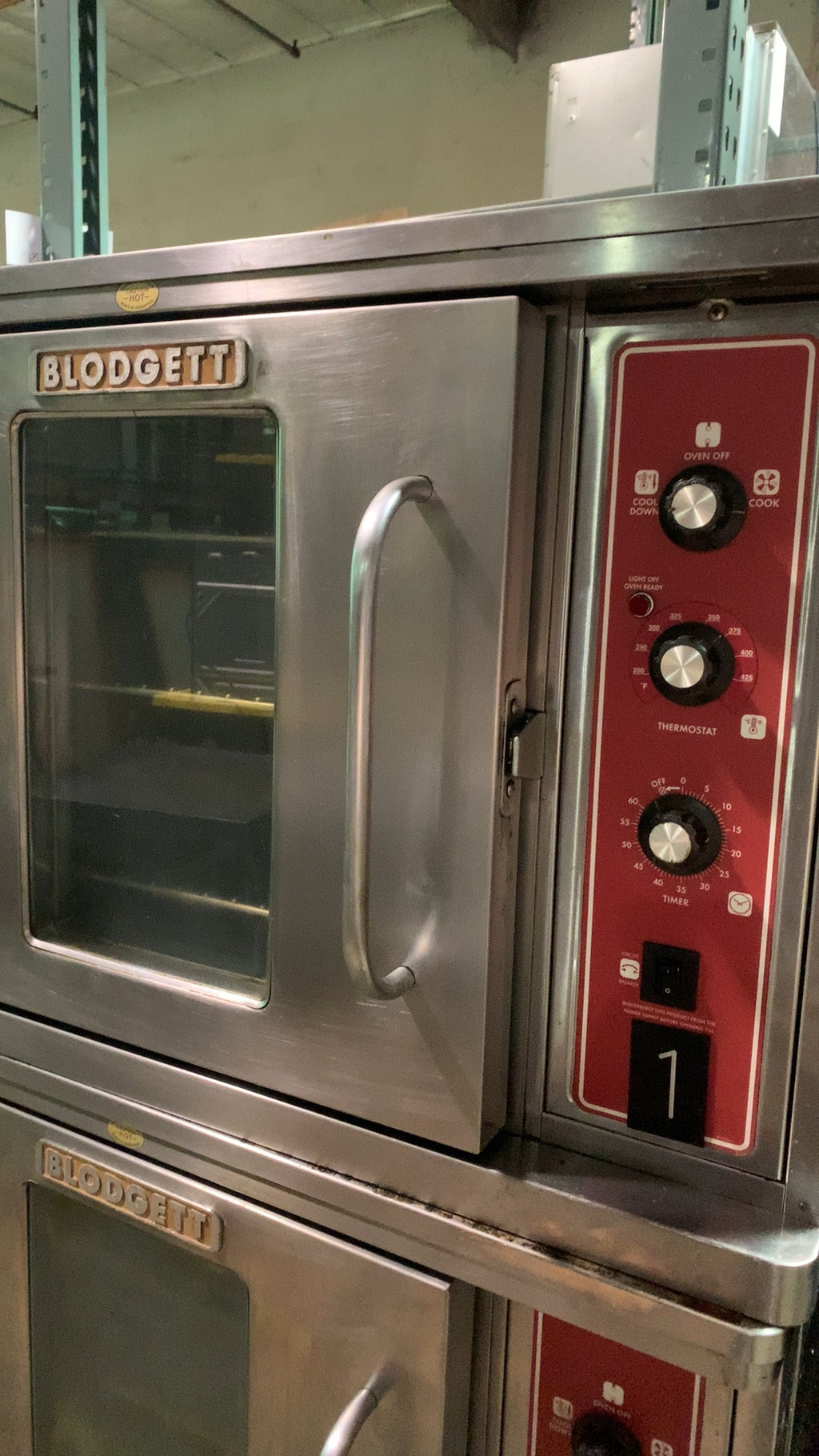 BLODGETT DFG Series Convection Oven, Double Deck Commercial Analog Controls Mobile Stainless Steel