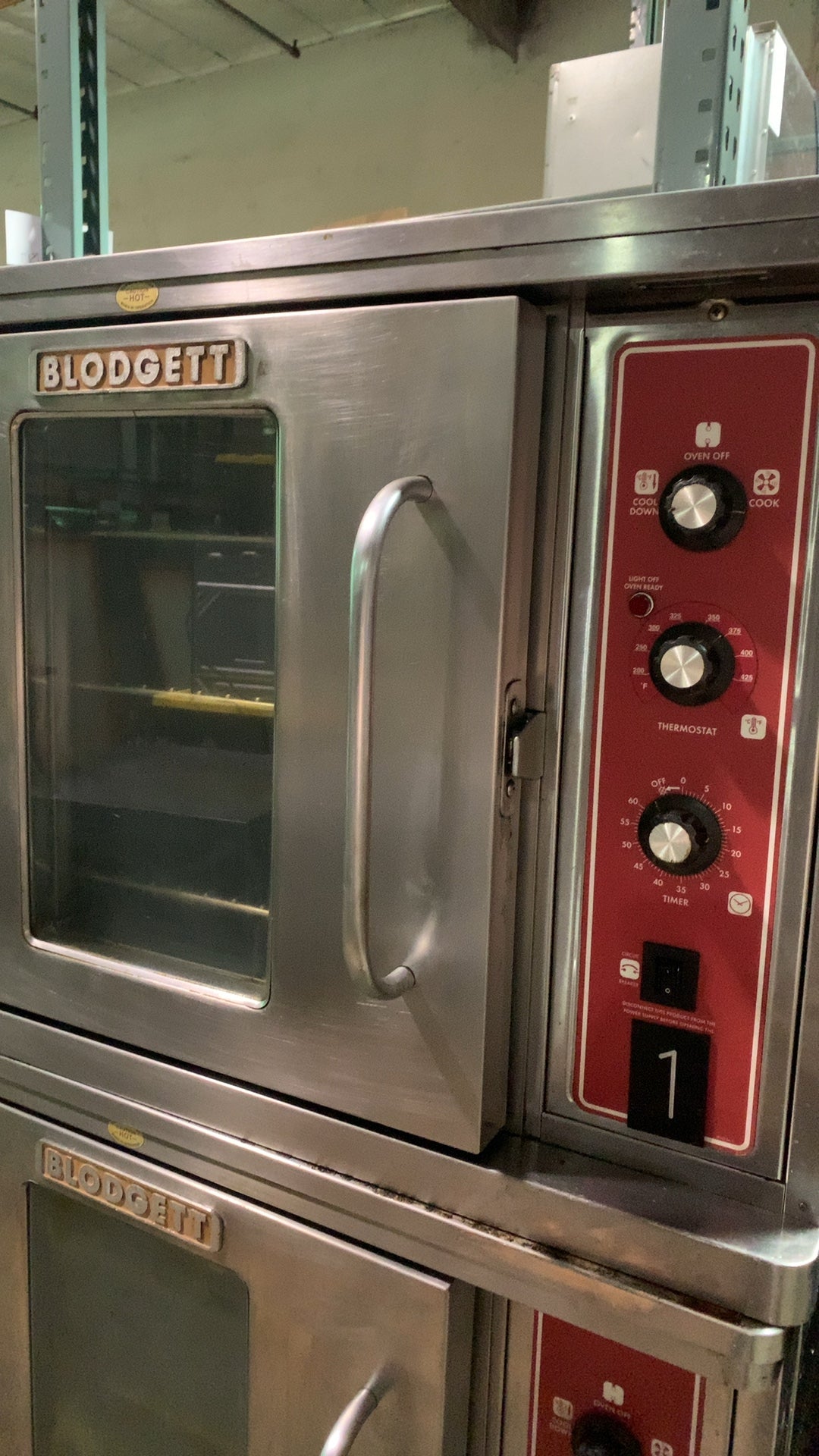 BLODGETT DFG Series Convection Oven, Double Deck Commercial Analog Controls Mobile Stainless Steel